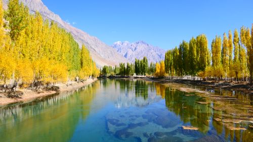 Free Reflections of Phander: A Riverine Autumn Stock Photo