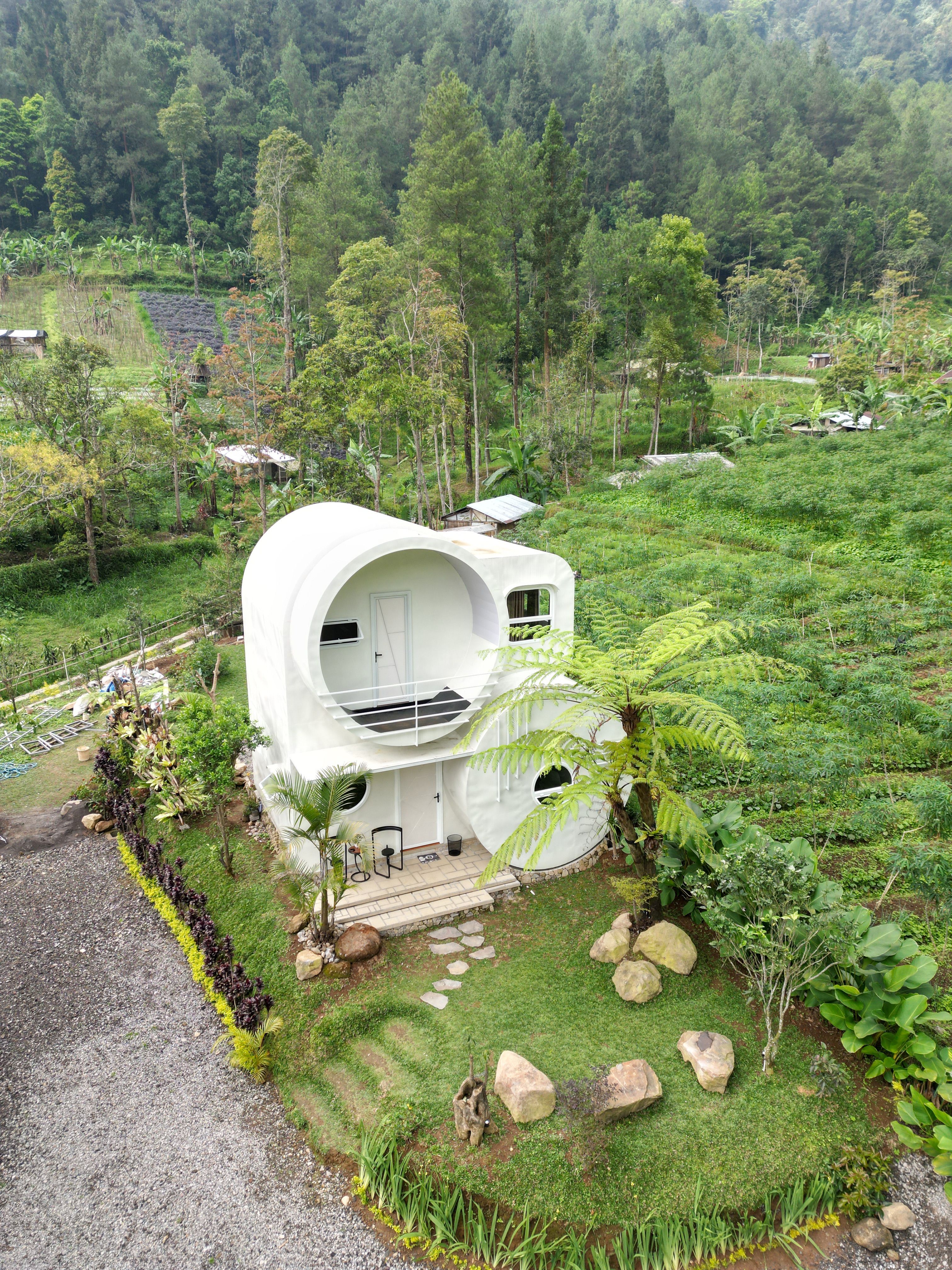 Modern Eco-Friendly House in Lush Forest Setting · Free Stock Photo
