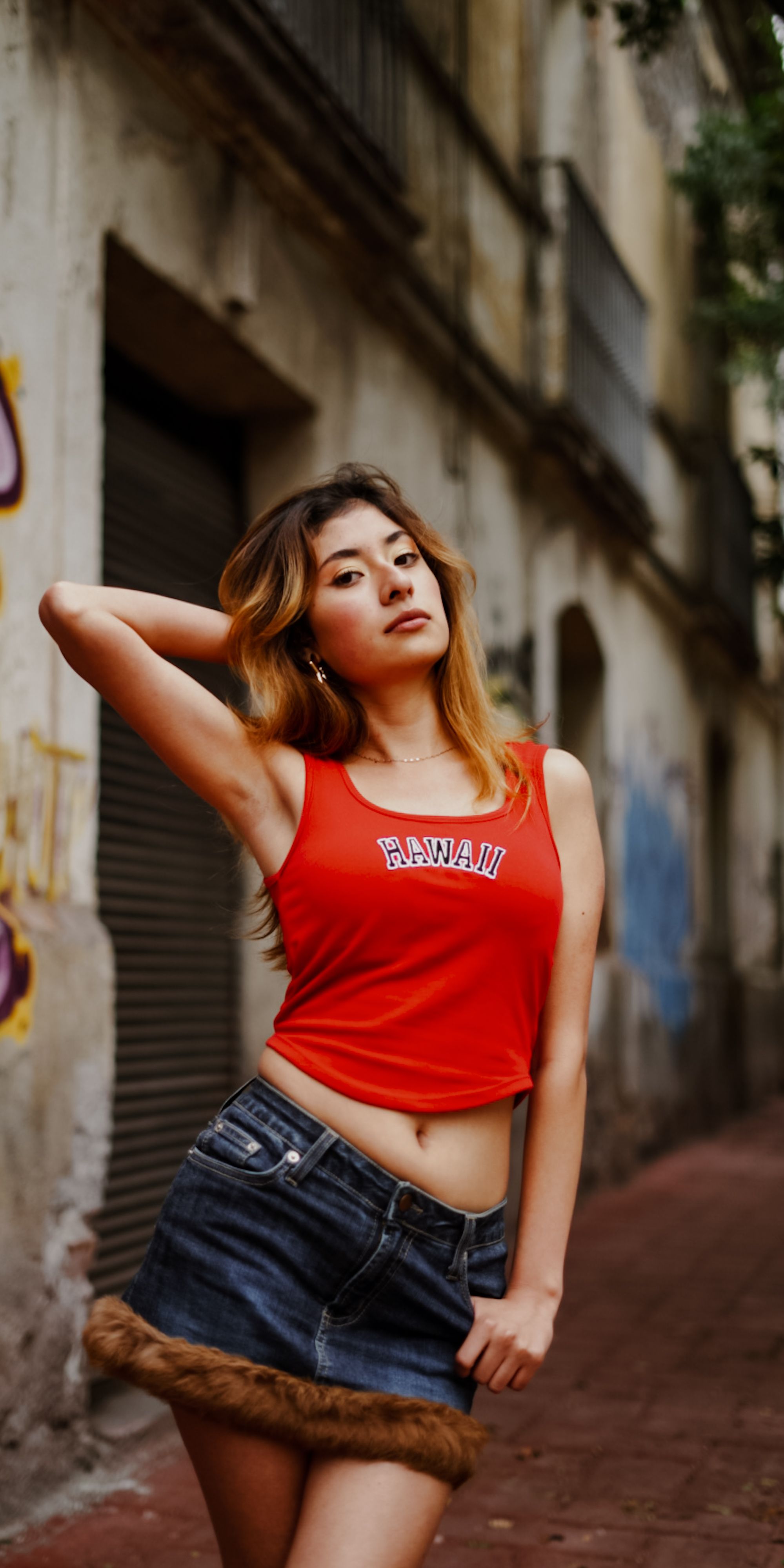 Cropped Bege Estampado