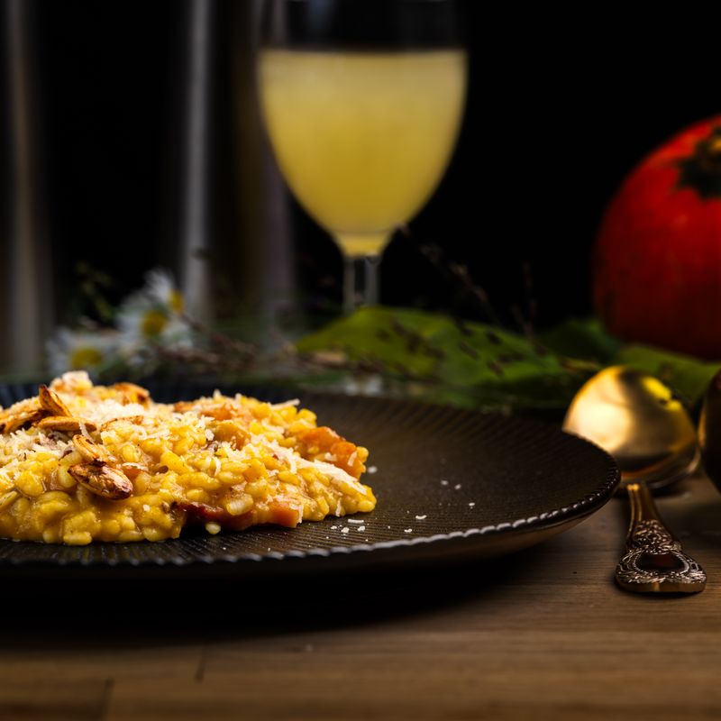 Italian Mantua Pumpkin and Amaretti Risotto