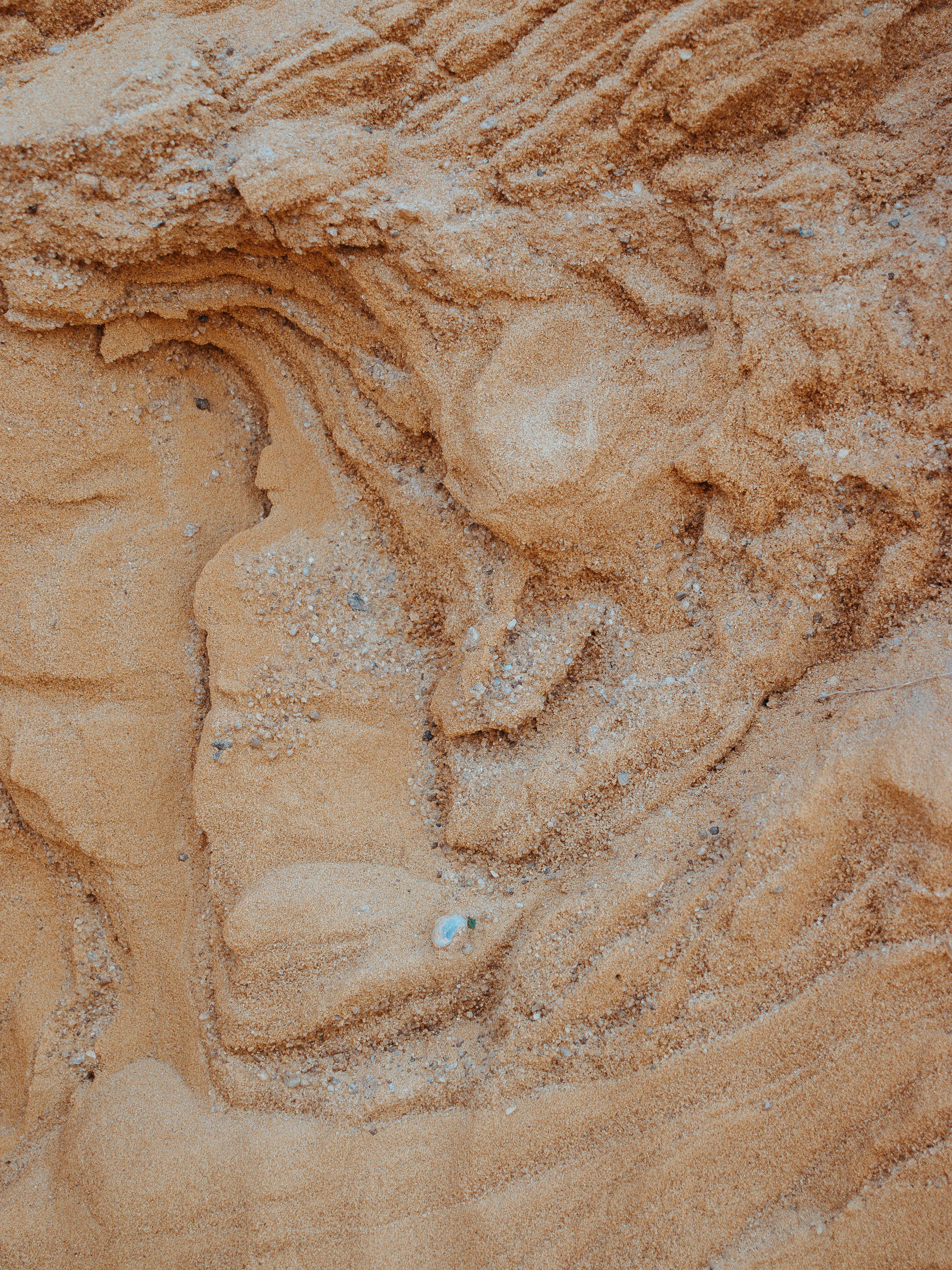 Close-Up of Intricate Textured Sand Patterns · Free Stock Photo