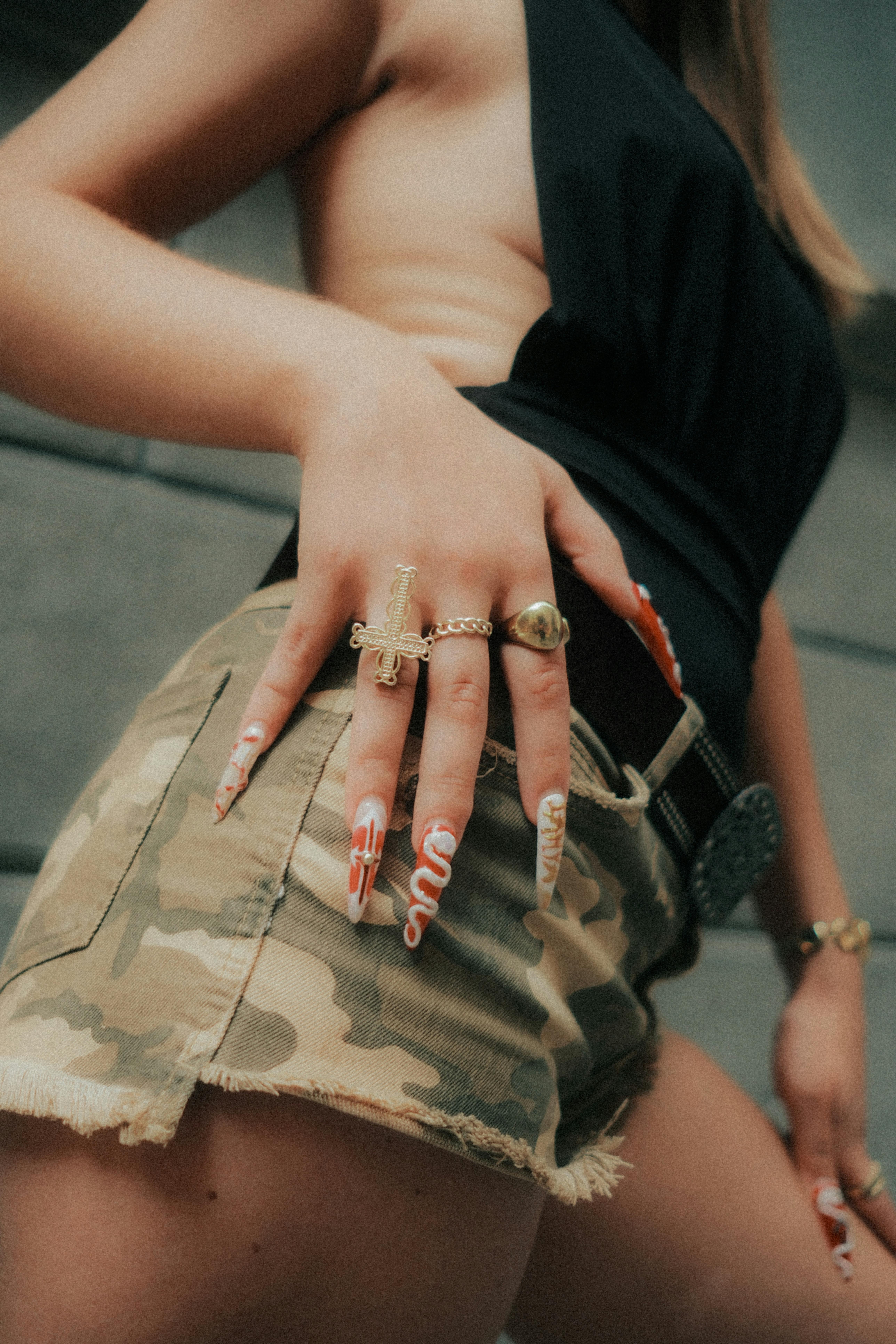 Chrome Acrylic Nails