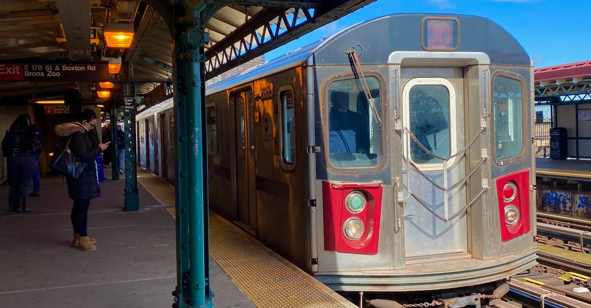 Brox Train New York Subway Train at a Bronx Station · Free Stock Photo