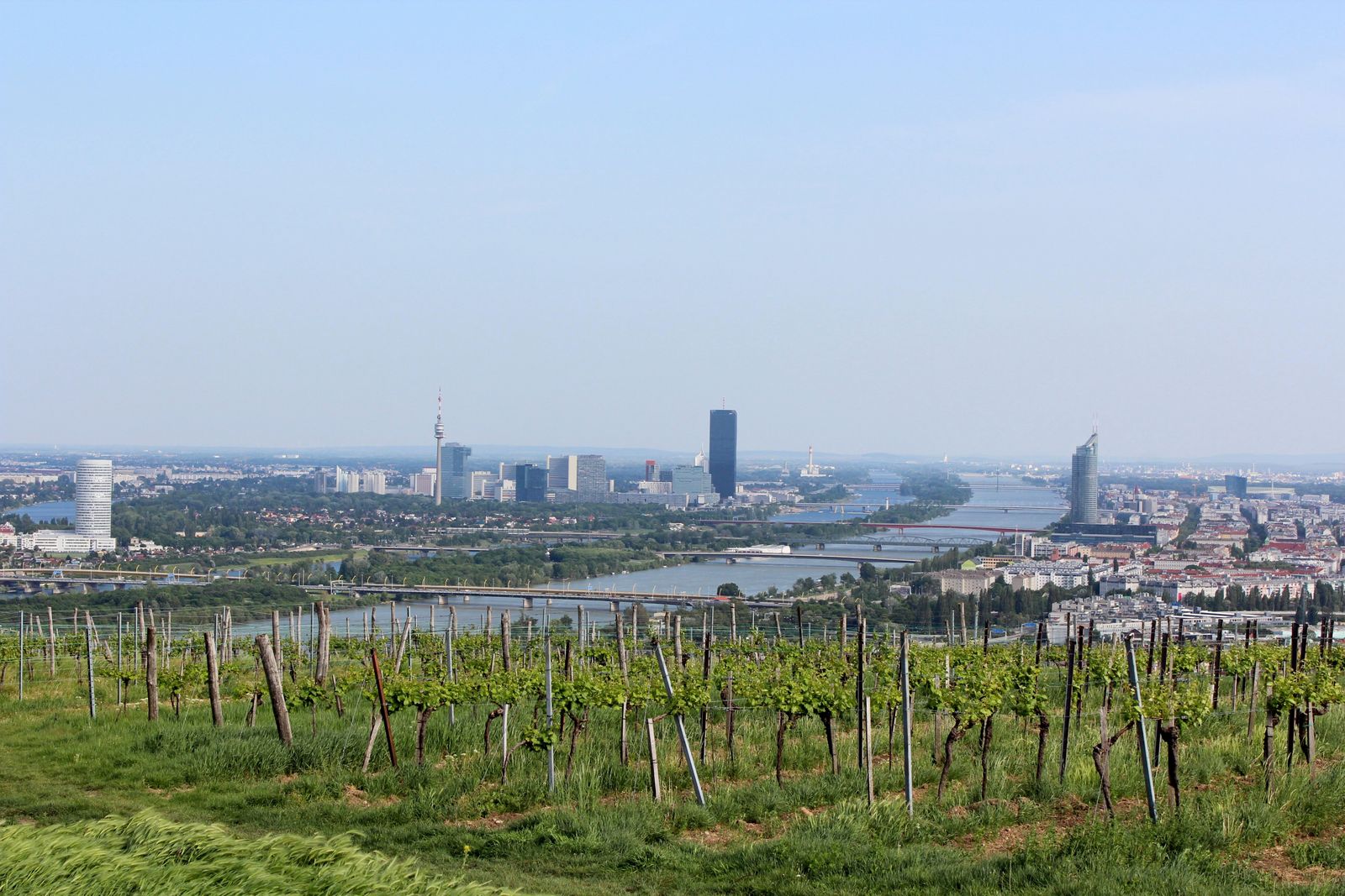 Route 1 klimt naar de Kahlenberg