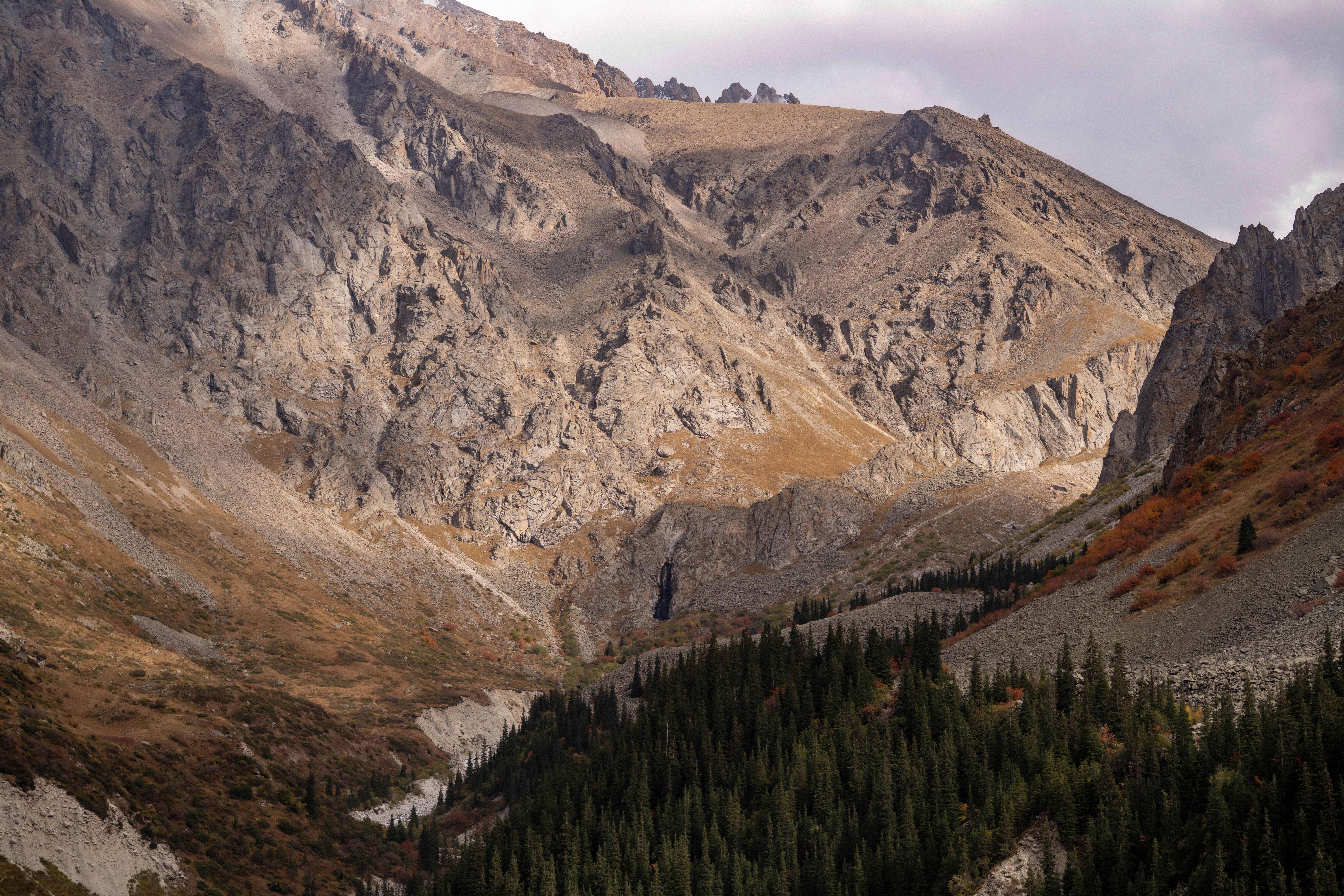 A hiking trail in Ala Archa National Park