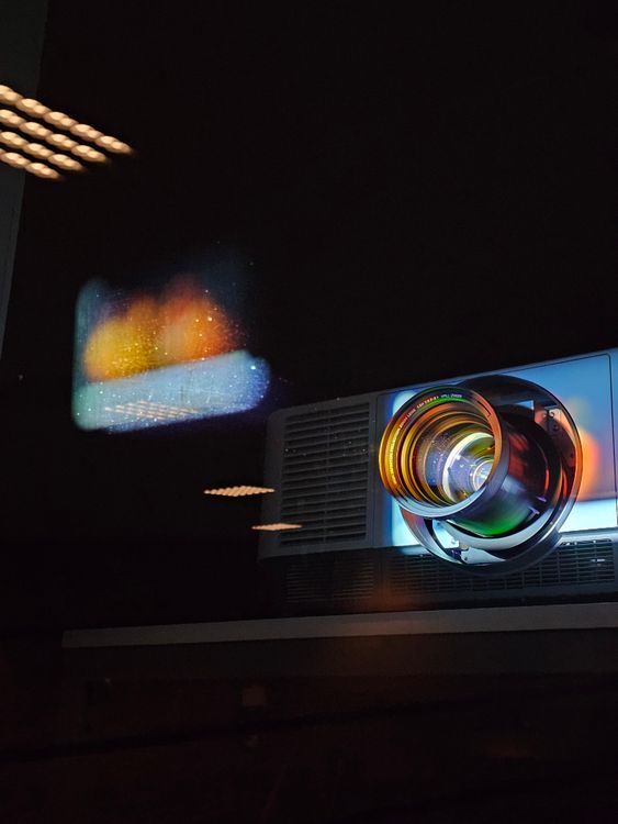 Dynamic Light Projection Dynamic Light Projection on Wall with Projector Lens ยท Free Stock Photo