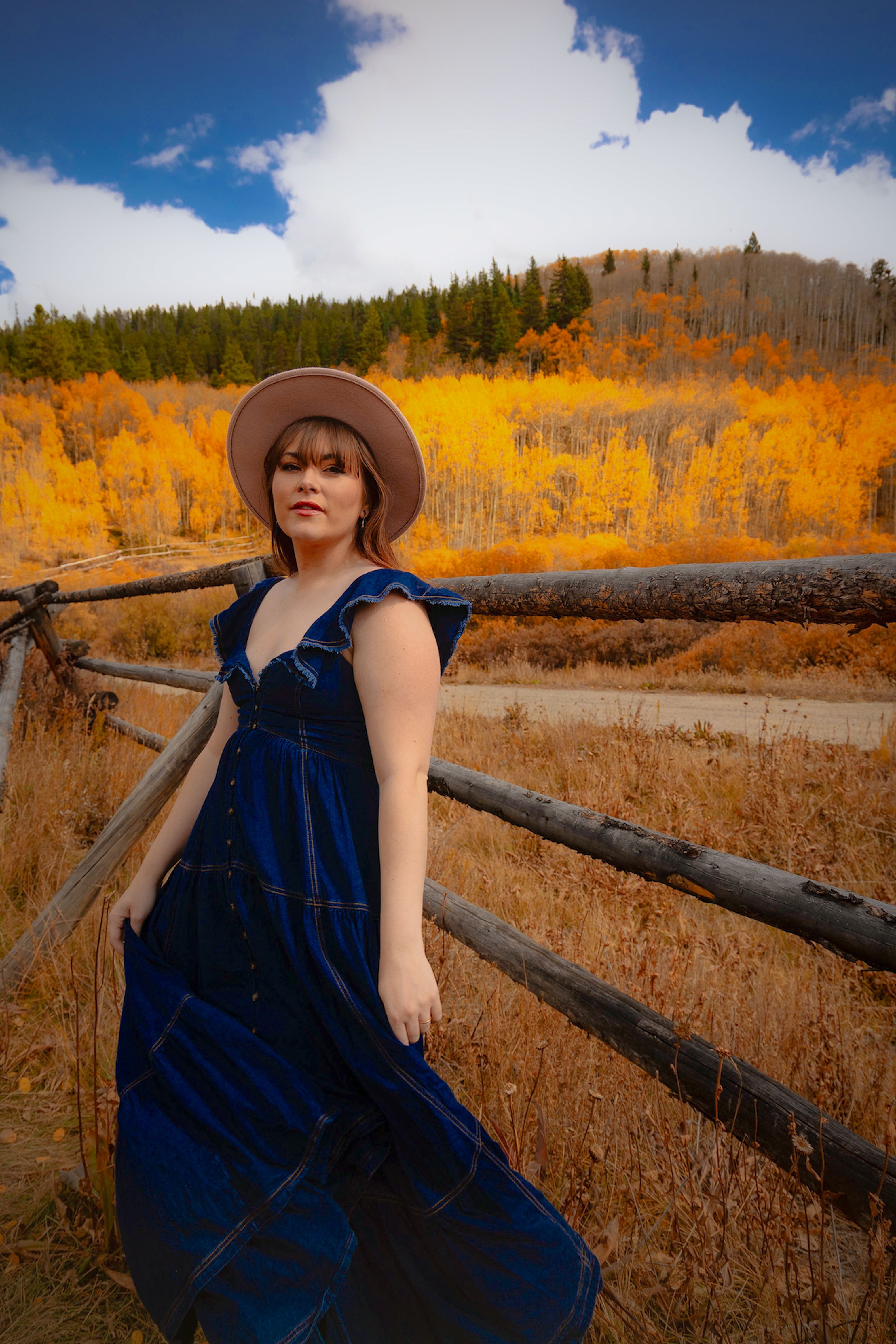 Autumn Fashion Portrait in Vibrant Fall Scenery · Free Stock Photo