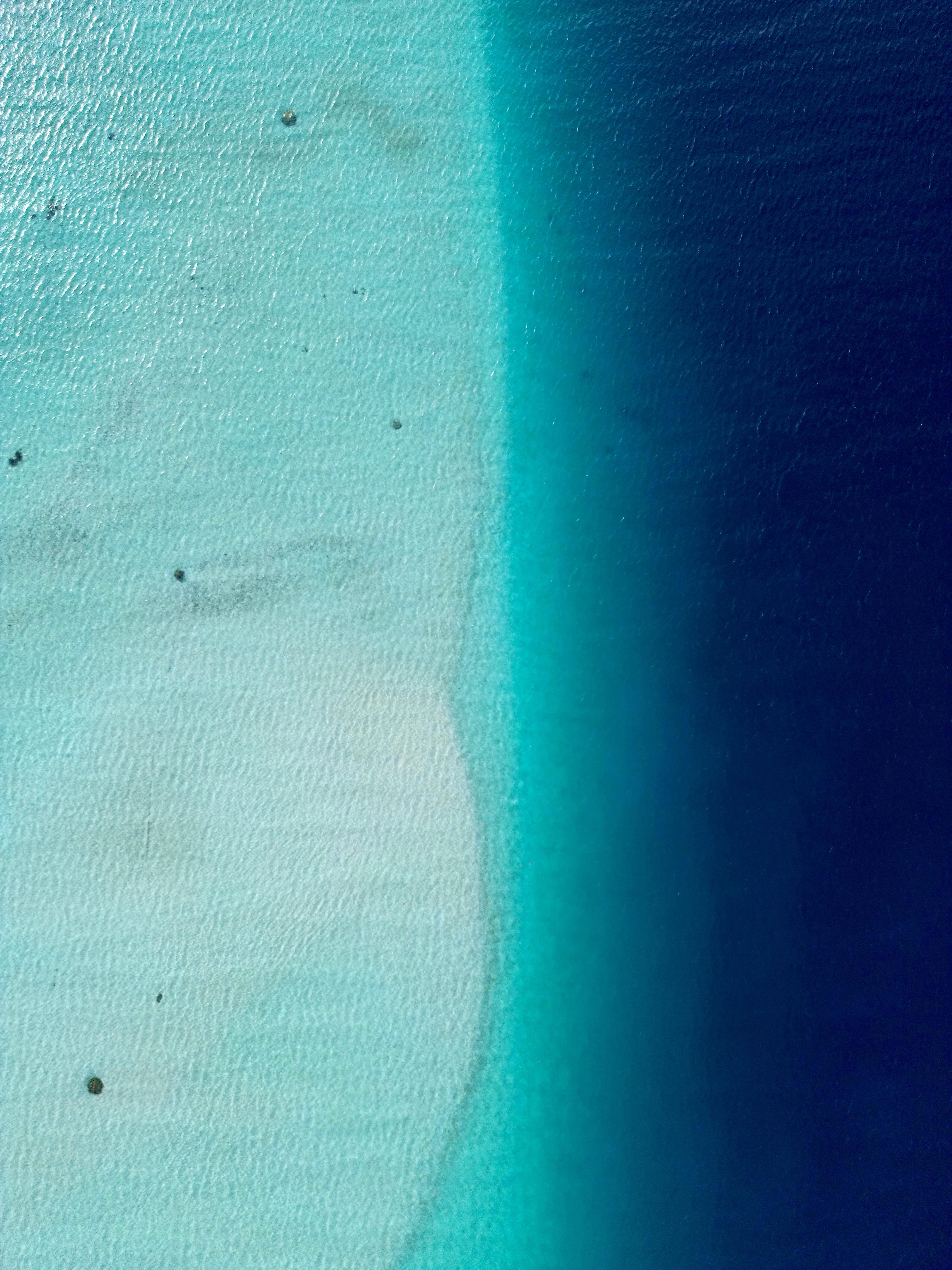 Lagon de Huahine en Polynésie française vu du ciel