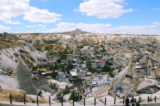 Explore the enchanting rock formations and unique architecture of Cappadocia, Turkey.