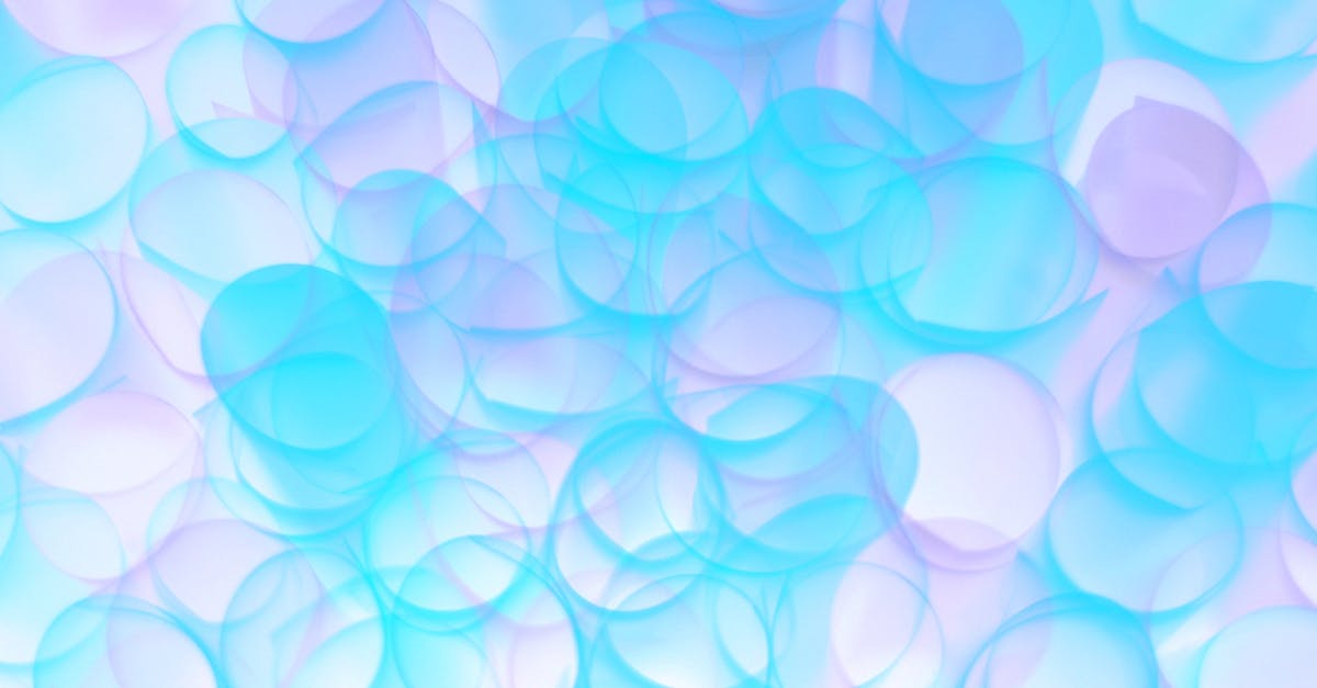 Abstract image featuring pastel bubbles in calming blue and purple hues. Perfect for artistic, soothing visuals.