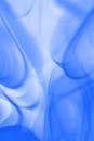 Abstract Blue Art with Fluid Wave Patterns