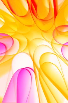 Dynamic abstract art with flowing pink and orange waves creating a vibrant energy.