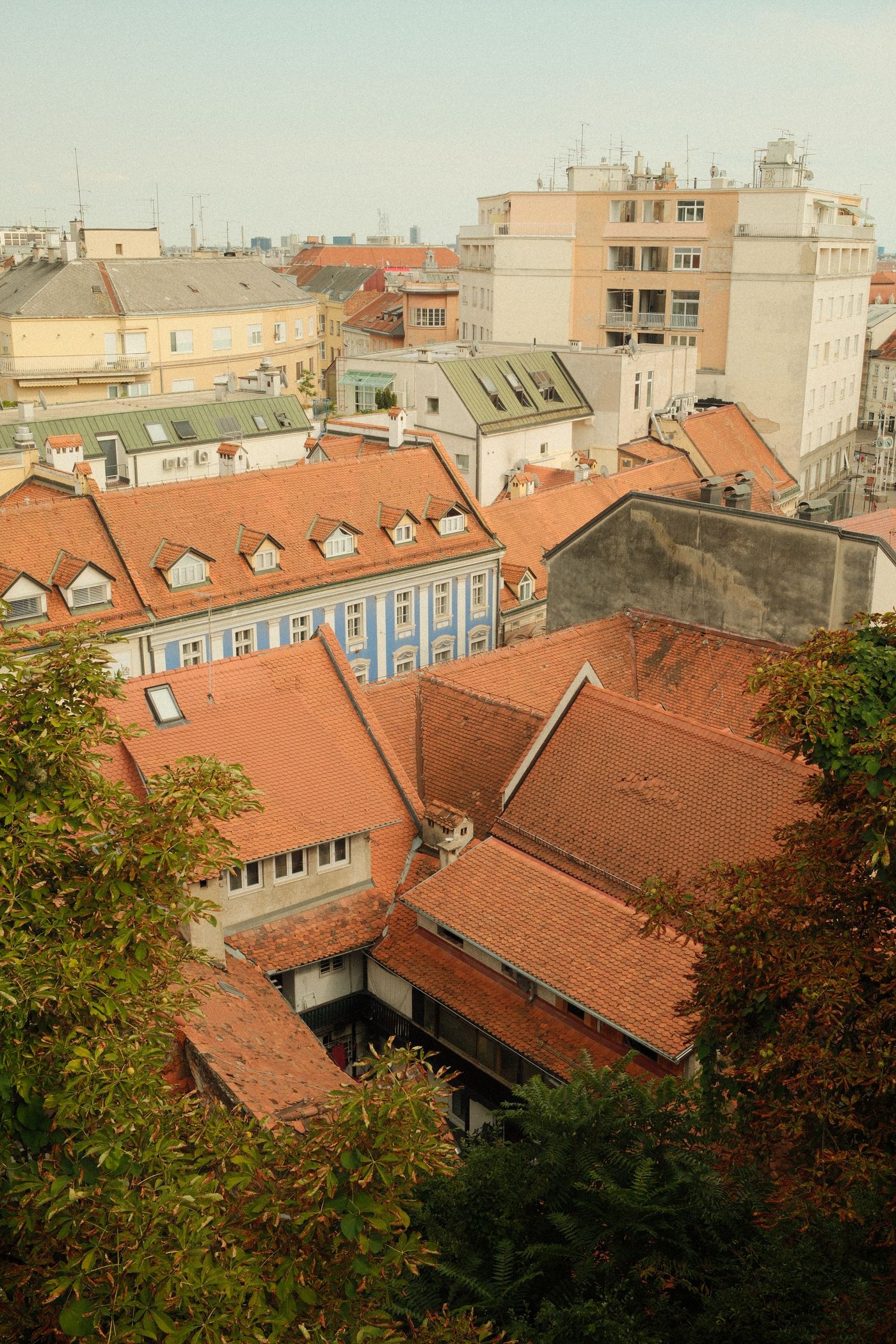 Historic rooftops in Zagreb