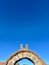 Decorative Arch at Taquile Island with Taurus Figurines