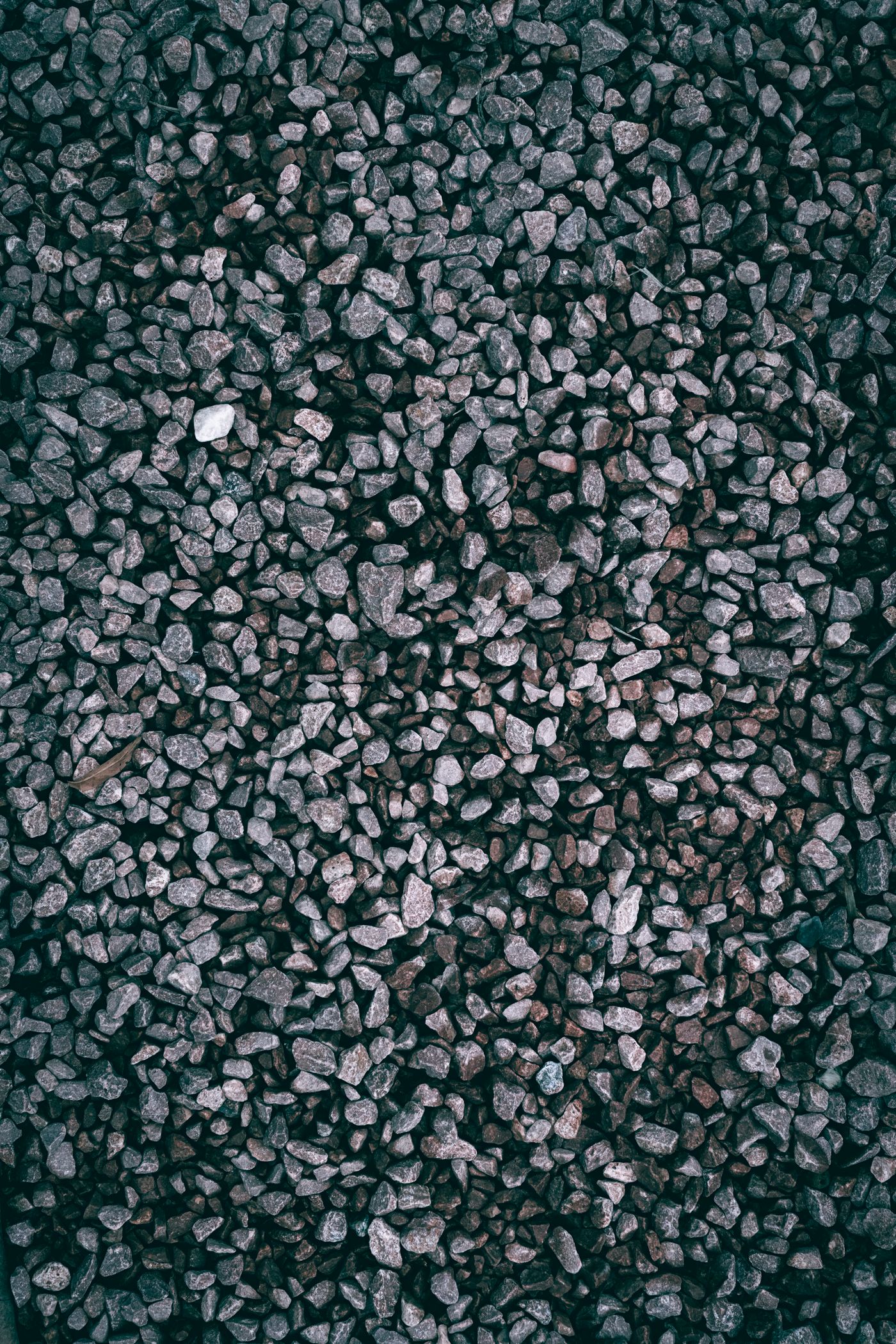 Close-up texture of gravel and crushed stone