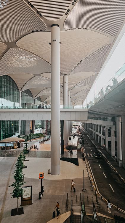 Modern Airport Terminal Interior Design · Free Stock Photo