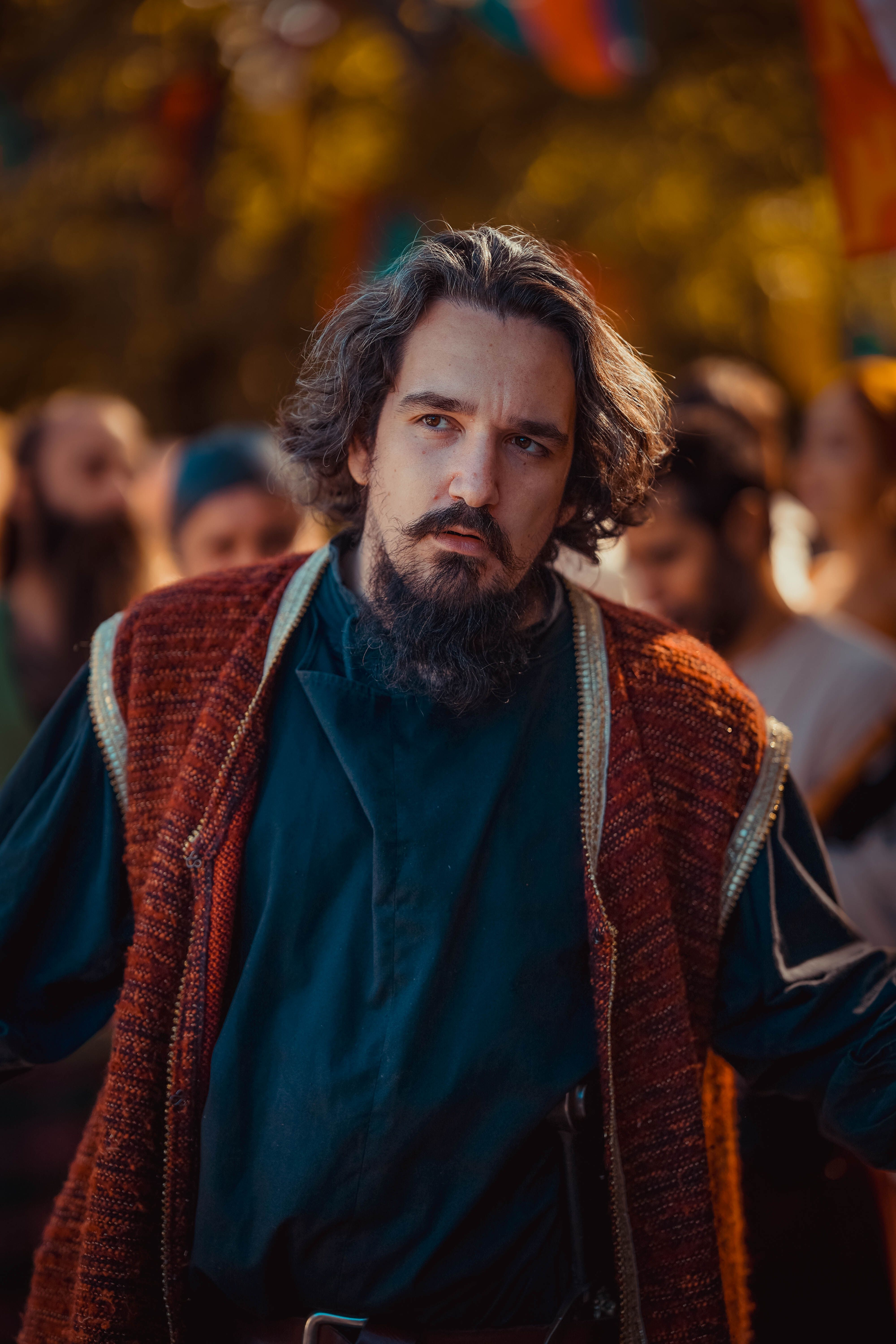 Medieval-Themed Festival Portrait Outdoors