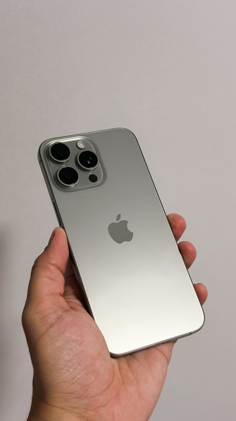 Smartphone on a table showing a home app