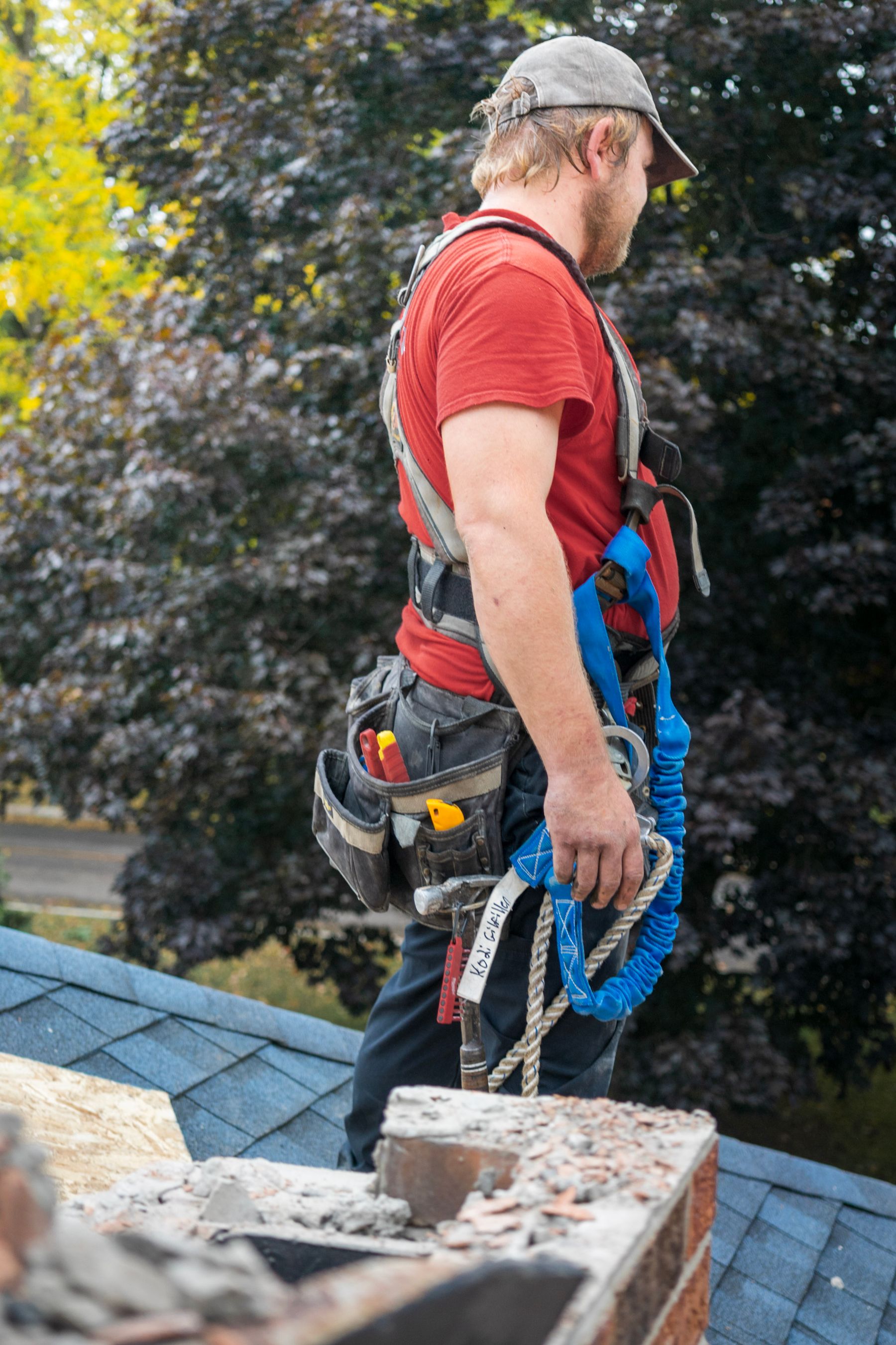 Roof inspection and chimney work