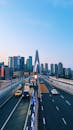 Chongqing City Skyline with Modern Bridge View