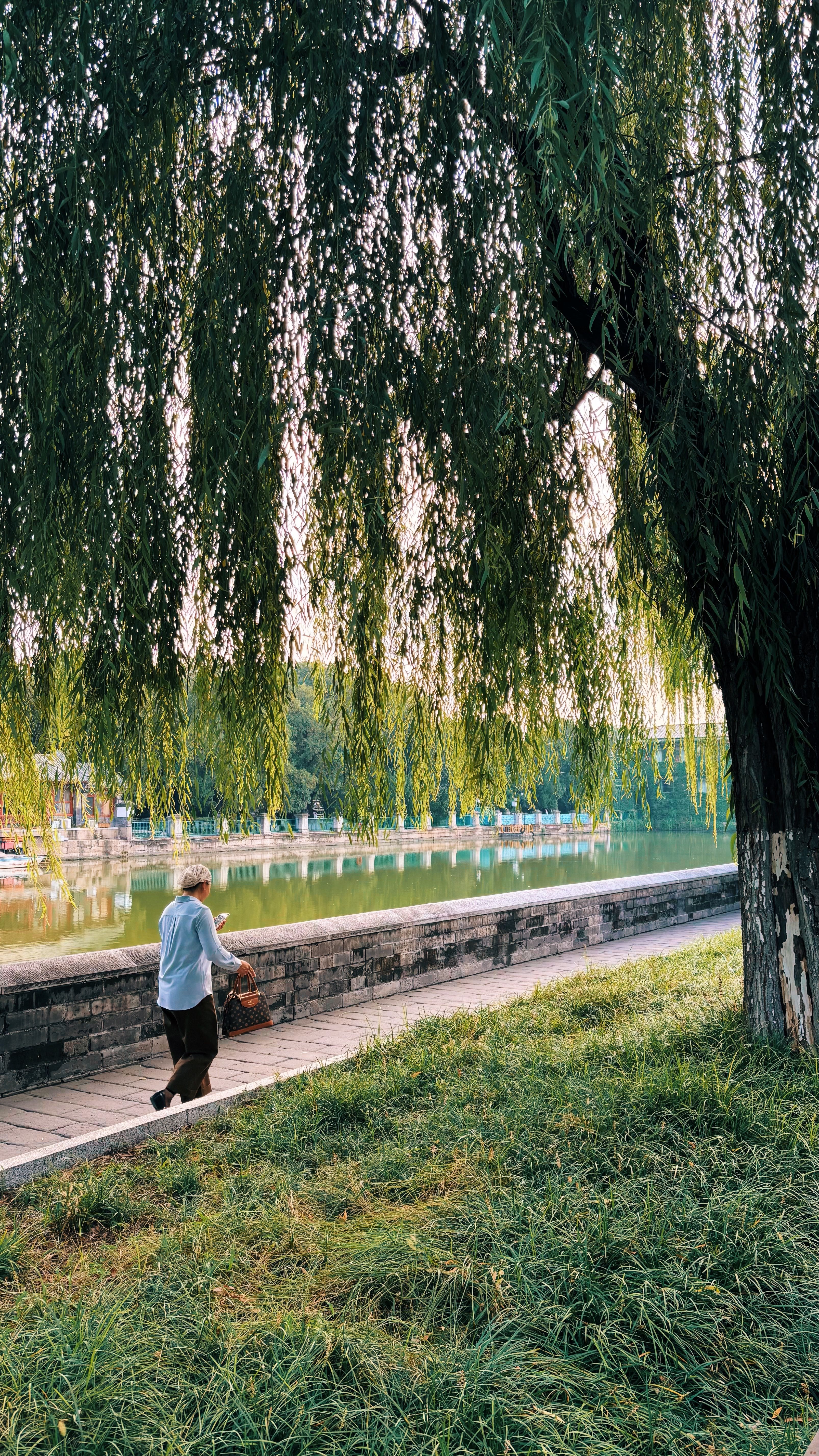 Serene Riverside Walkway in Beijing · Free Stock Photo