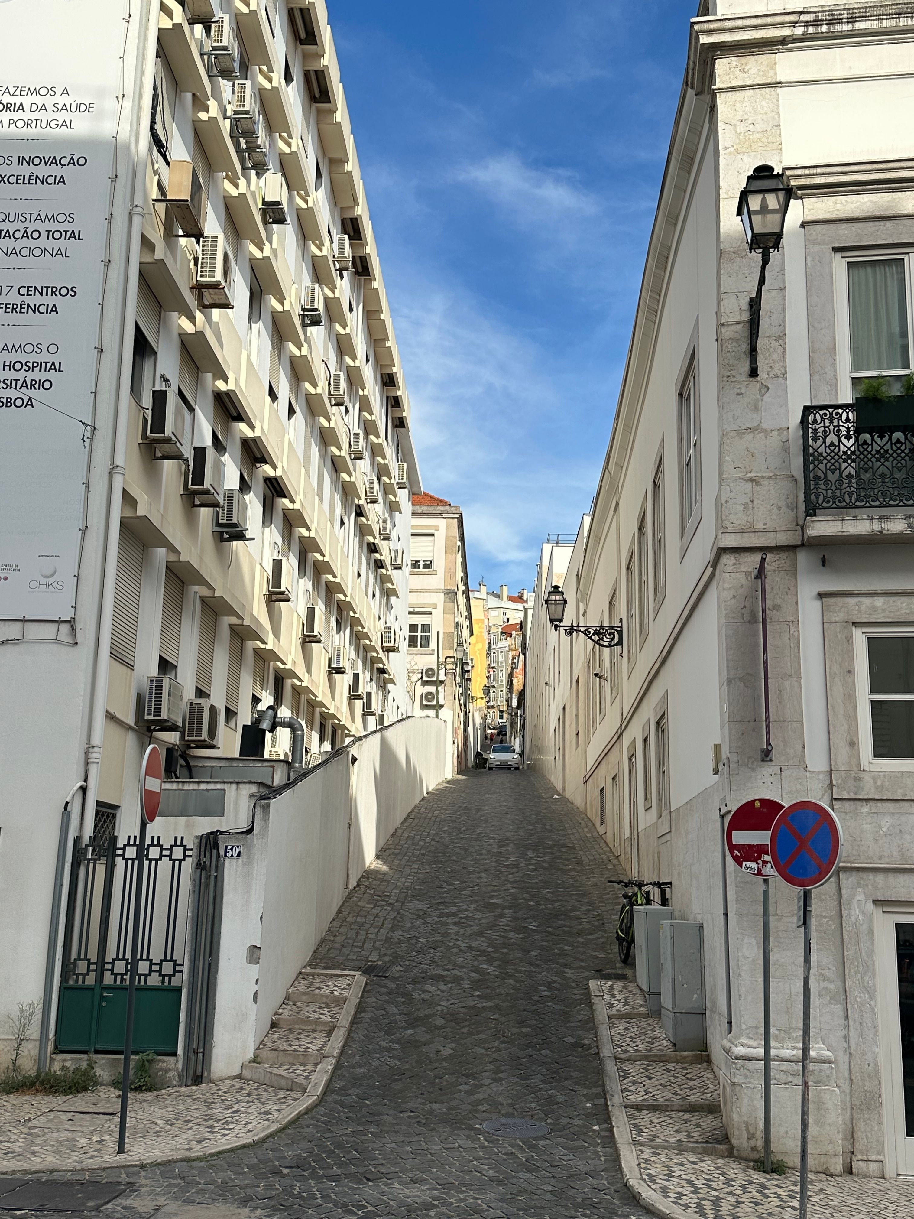 Portuguese Narrow Cobbled Street in Lisbon · Free Stock Photo