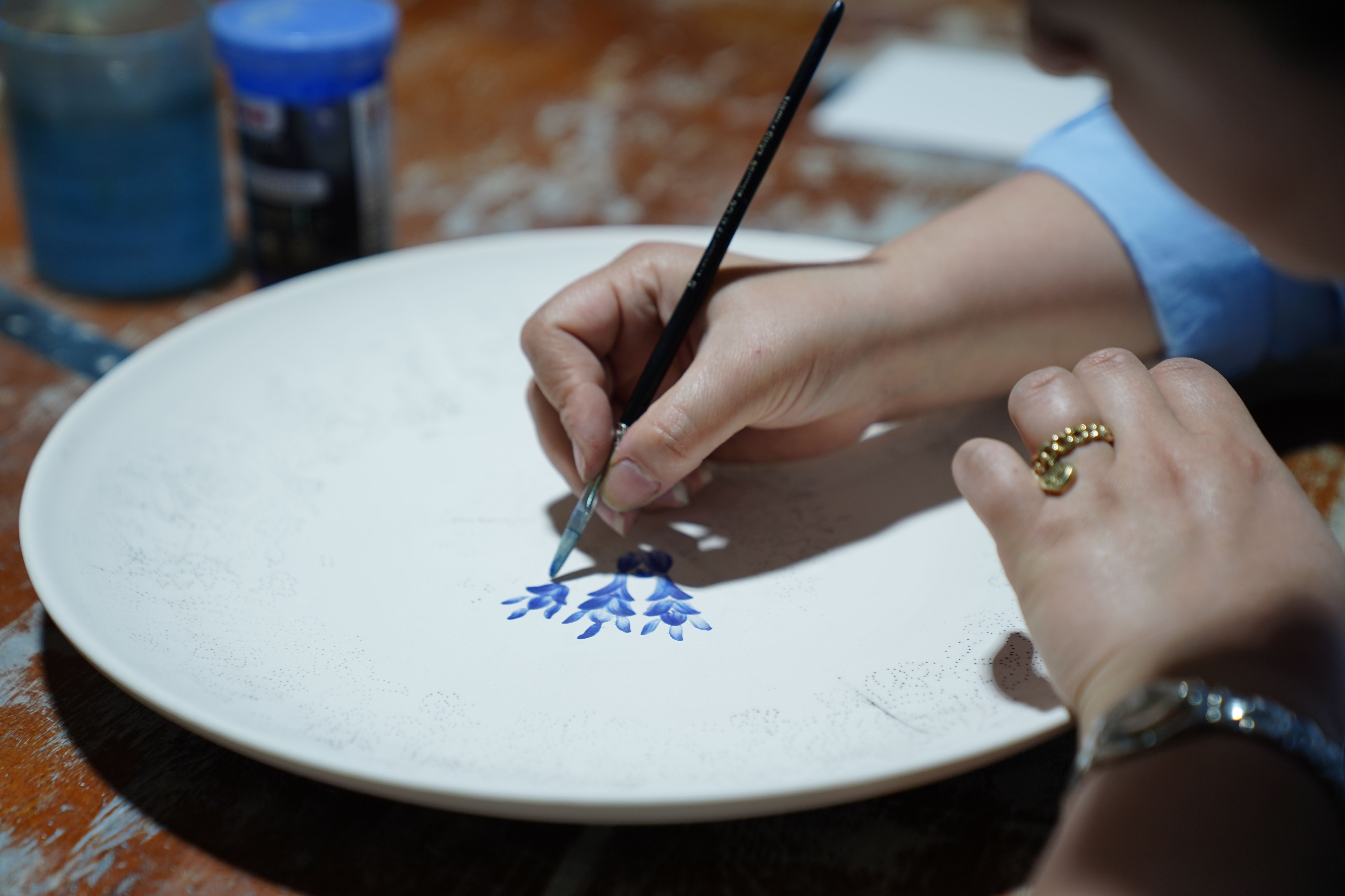 Glazing technique demonstration