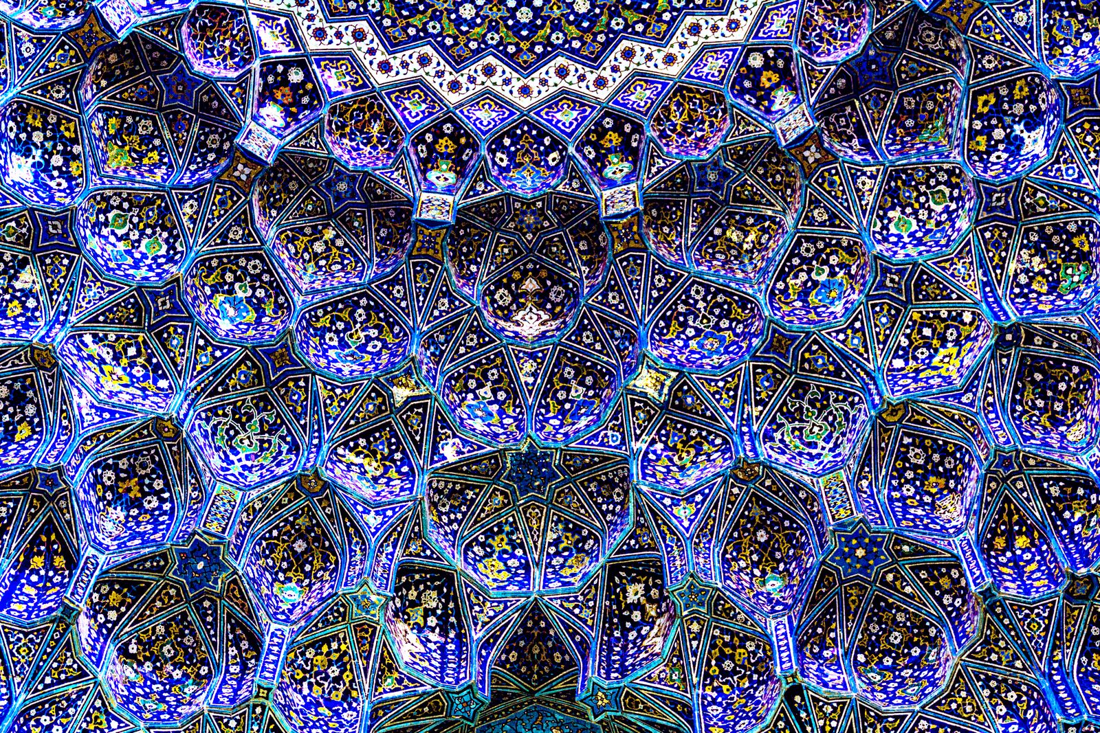 کاشی‌کاری سقف مسجد اصفهان