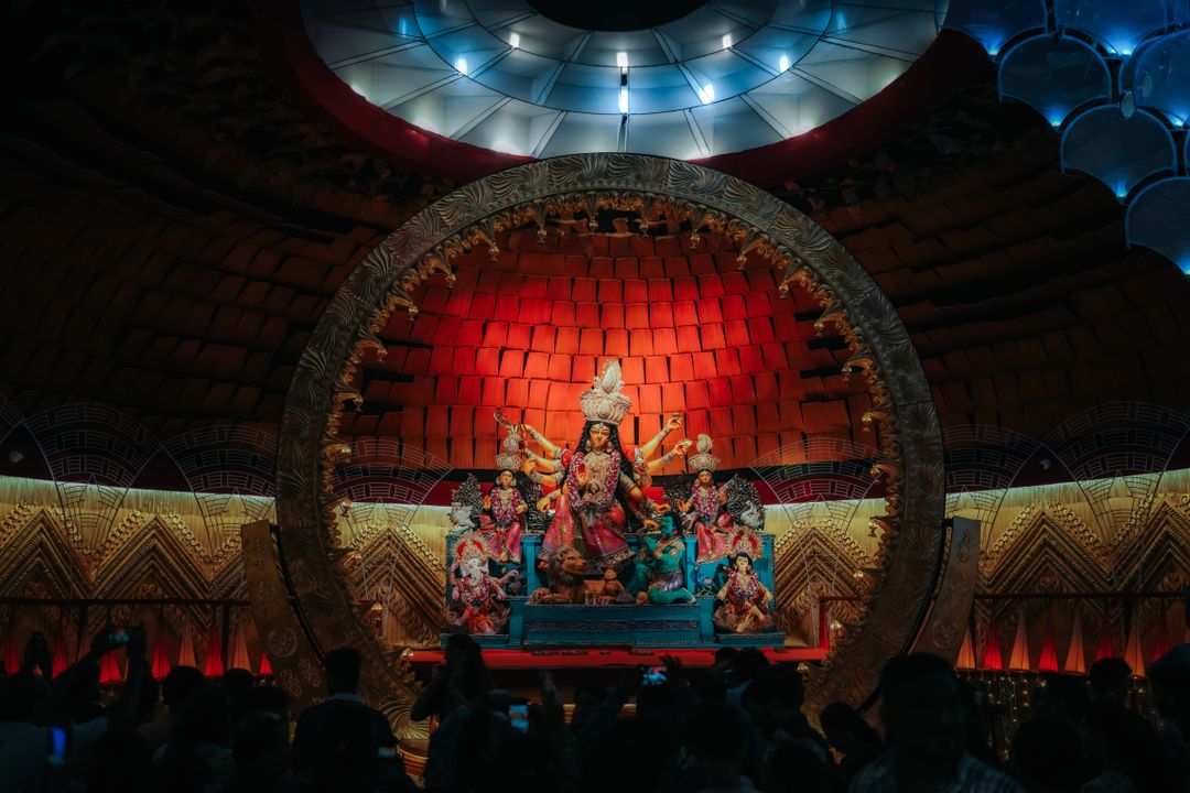 Durga Puja celebration decoration