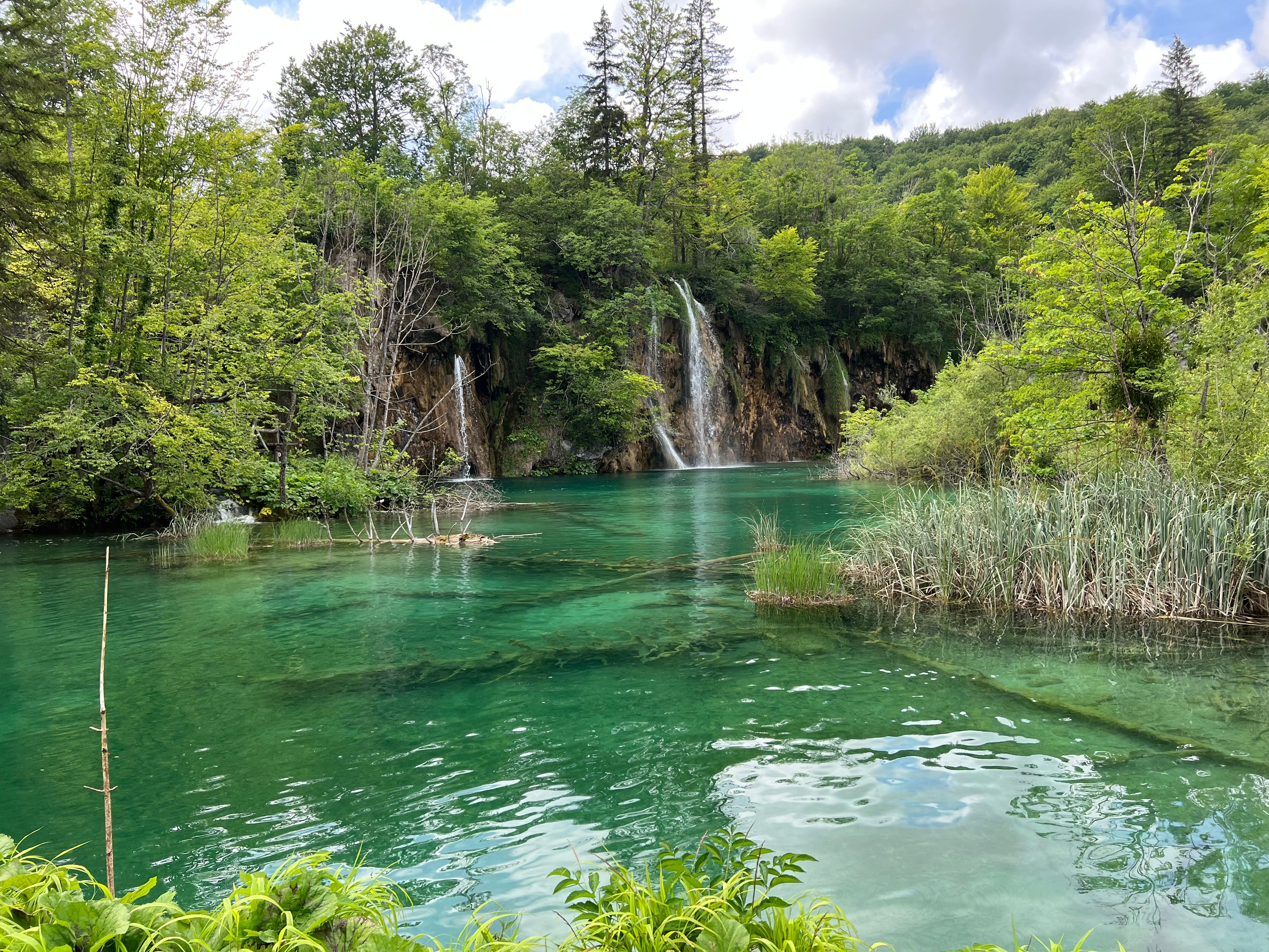 A detailed hiking map of Plitvice Lakes National Park in Croatia