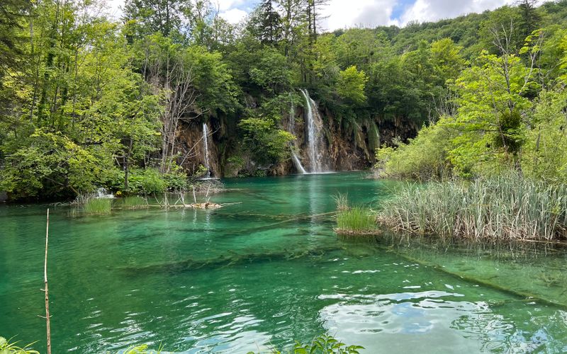 Plitvice Lakes Croatia UNESCO waterfall boardwalk turquoise water national park