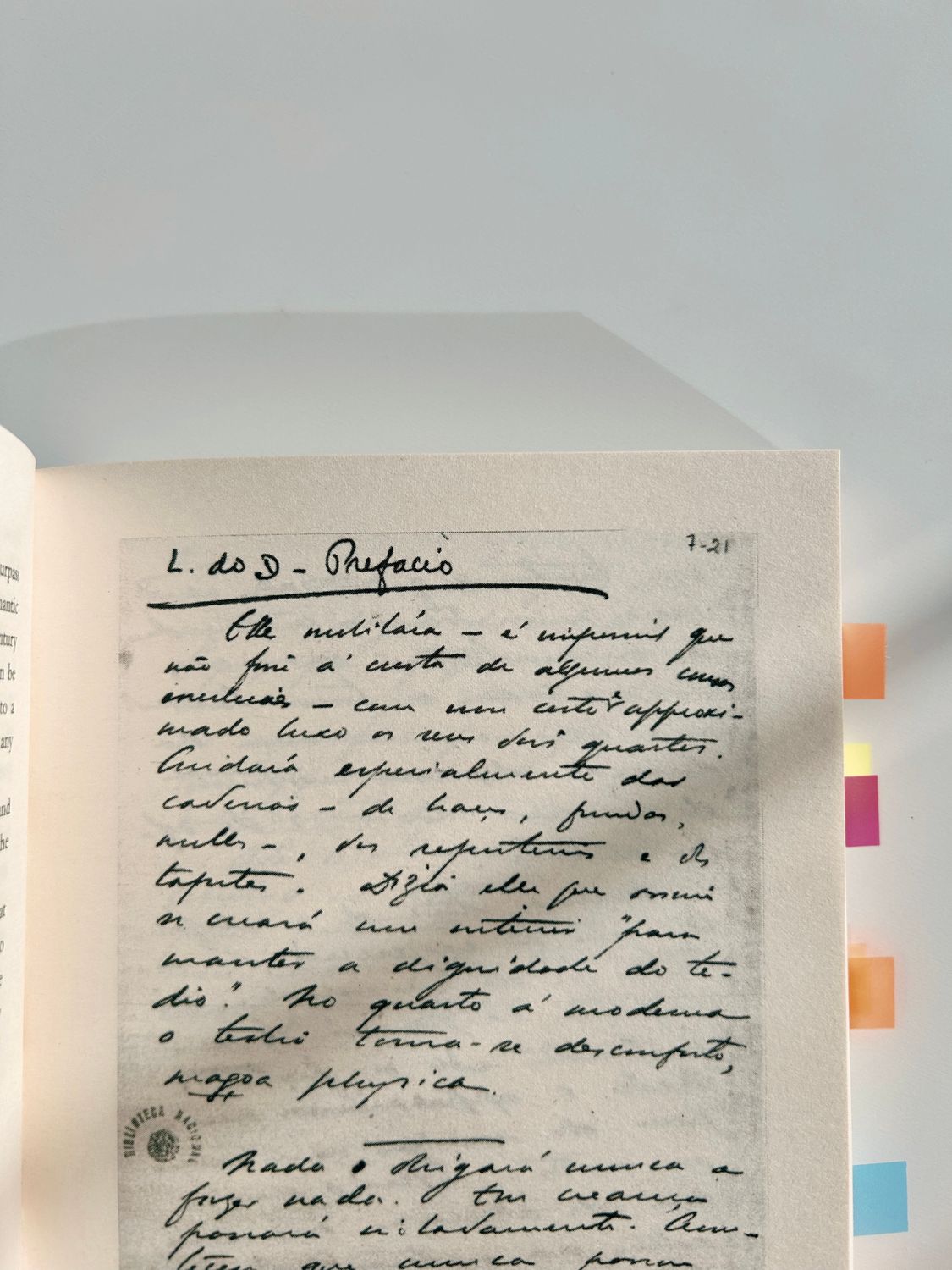 Open Book with Handwritten Notes and Colorful Tabs · Free Stock Photo