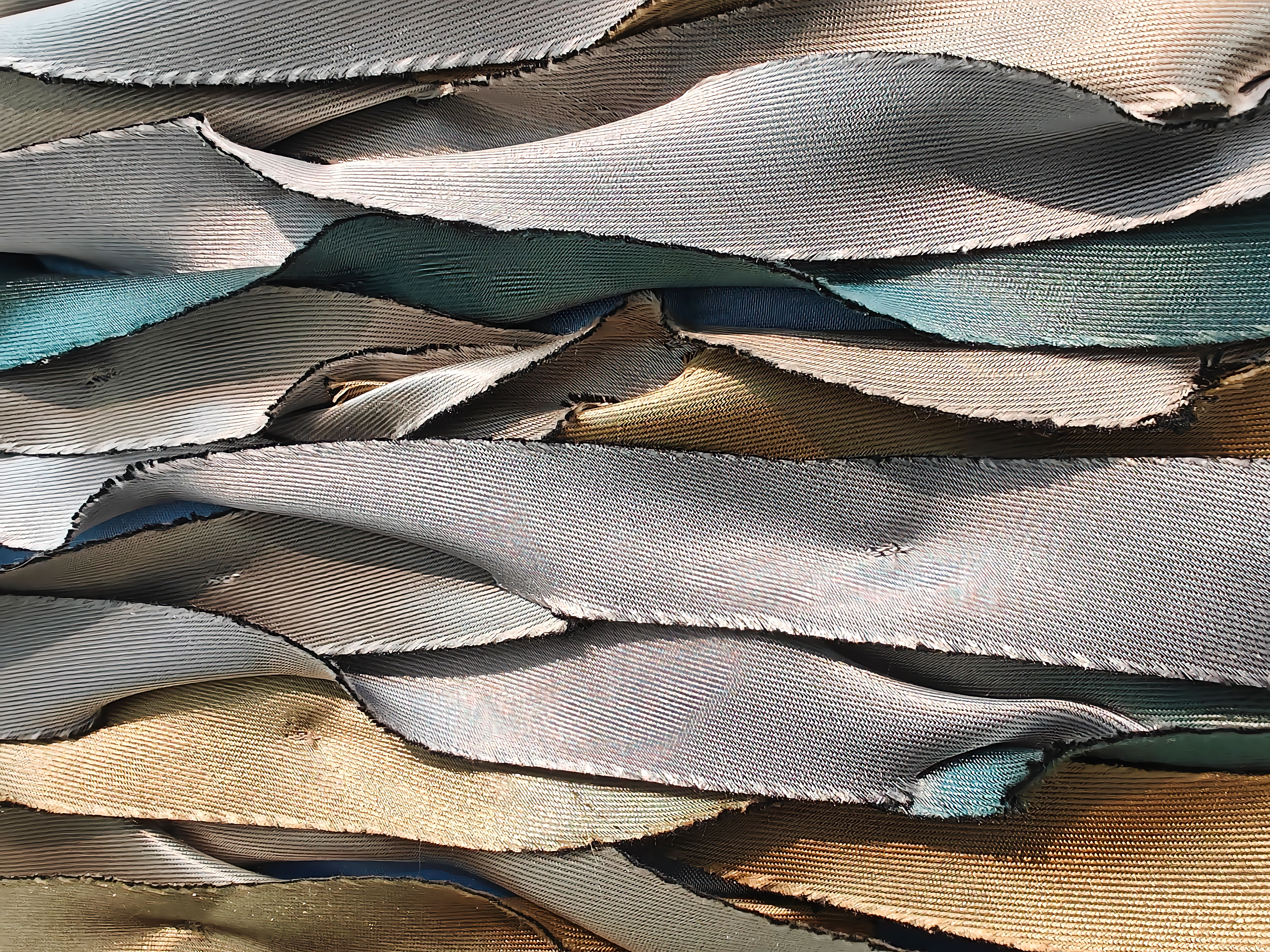 Abstract Close-up of Layered Fabric Textures · Free Stock Photo