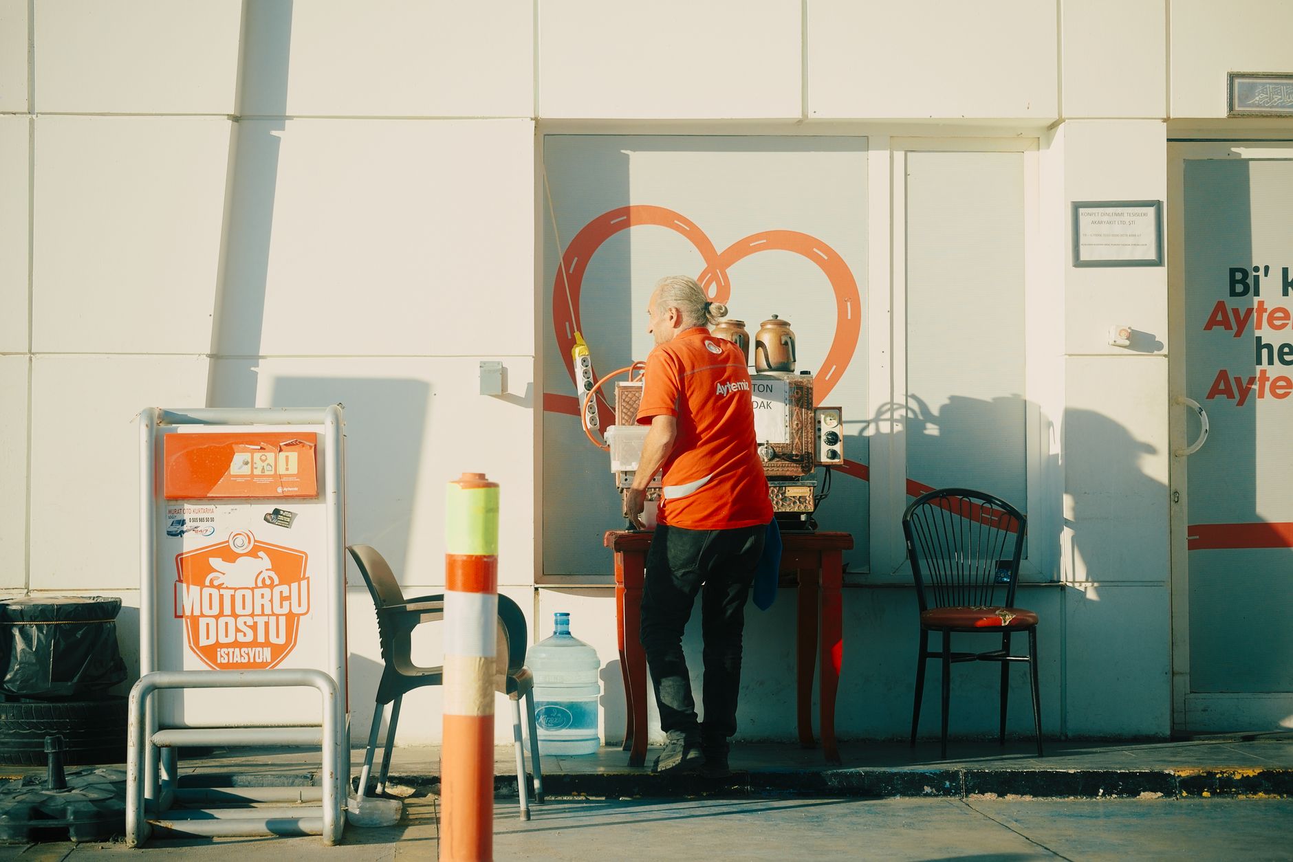 Freshly brewed coffee at a Wawa gas station counter