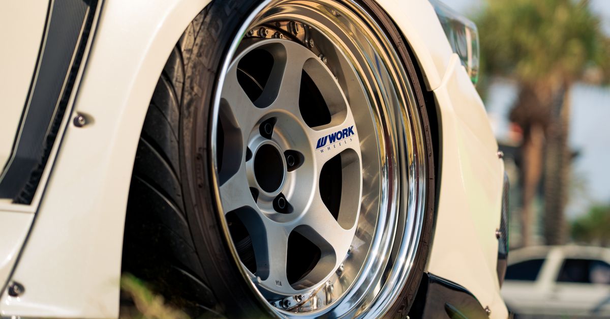Work Rims Front View Close-Up of Car Wheel with Work Wheels Rim · Free Stock Photo