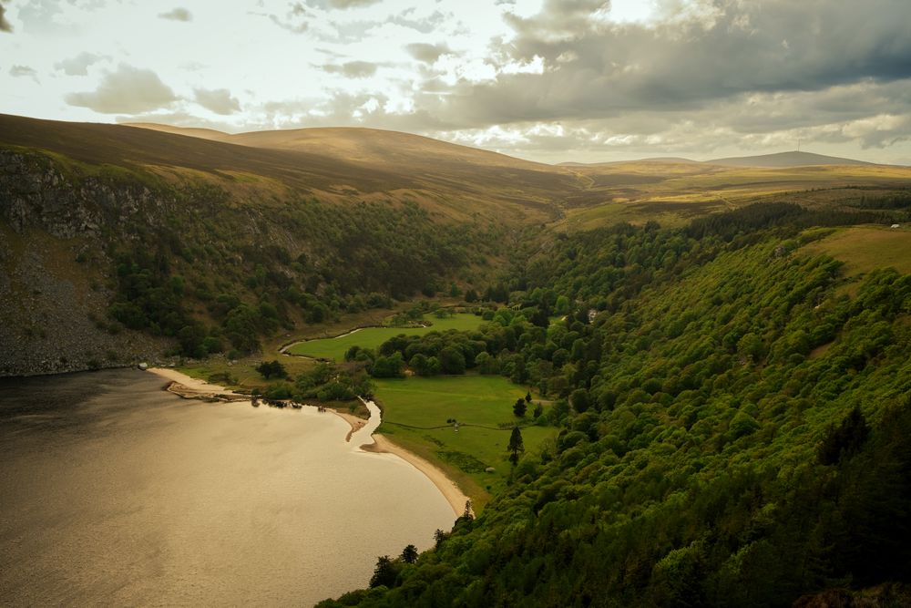Wicklow Mountains rolling green hills and valleys