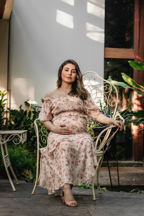 Woman Sitting on Chair