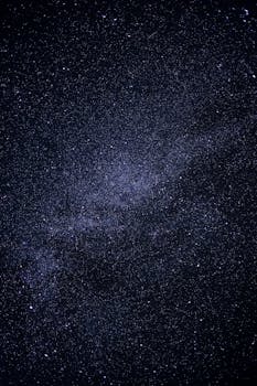 A breathtaking view of the Milky Way galaxy on a clear night in Prerow, Germany.