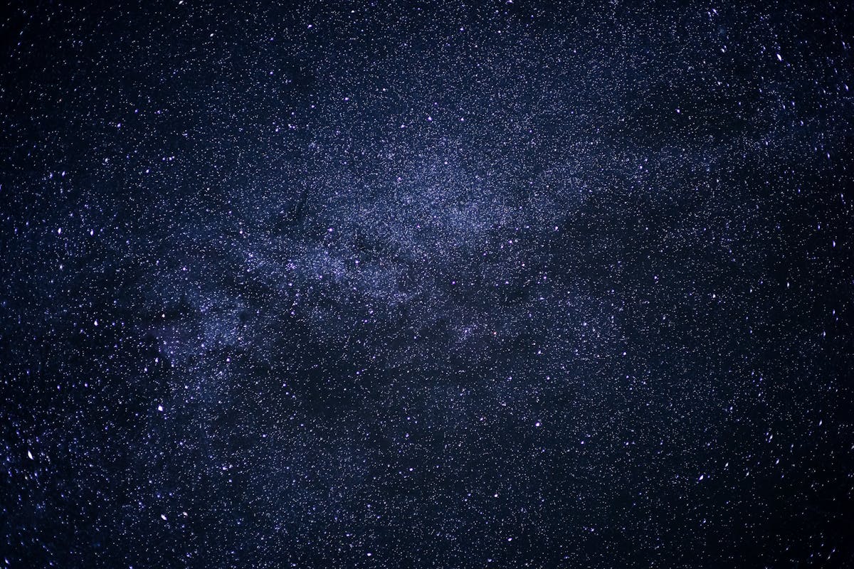 Starry night sky with the Milky Way