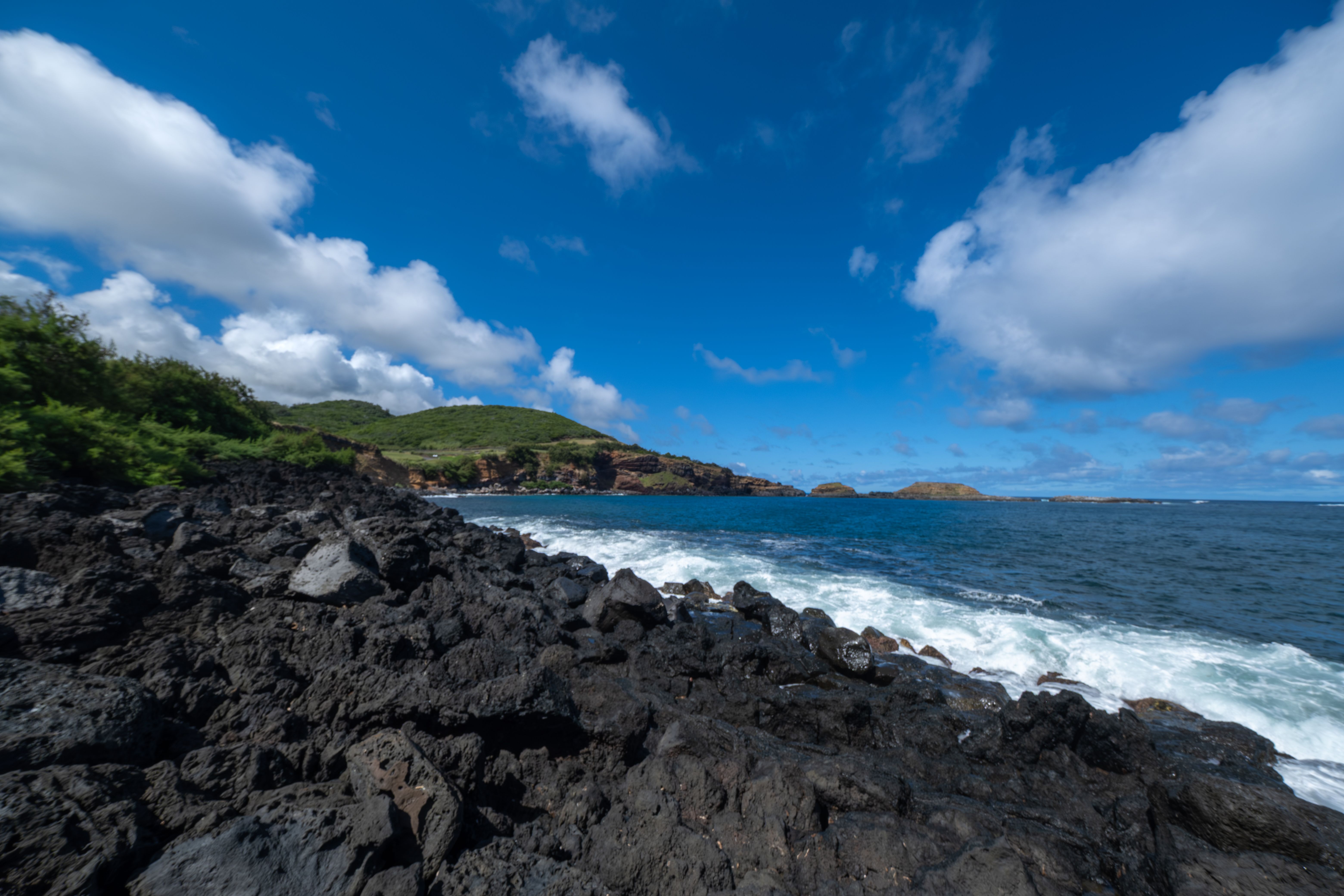 Dramatic Coastal Landscape with Black Rocks · Free Stock Photo