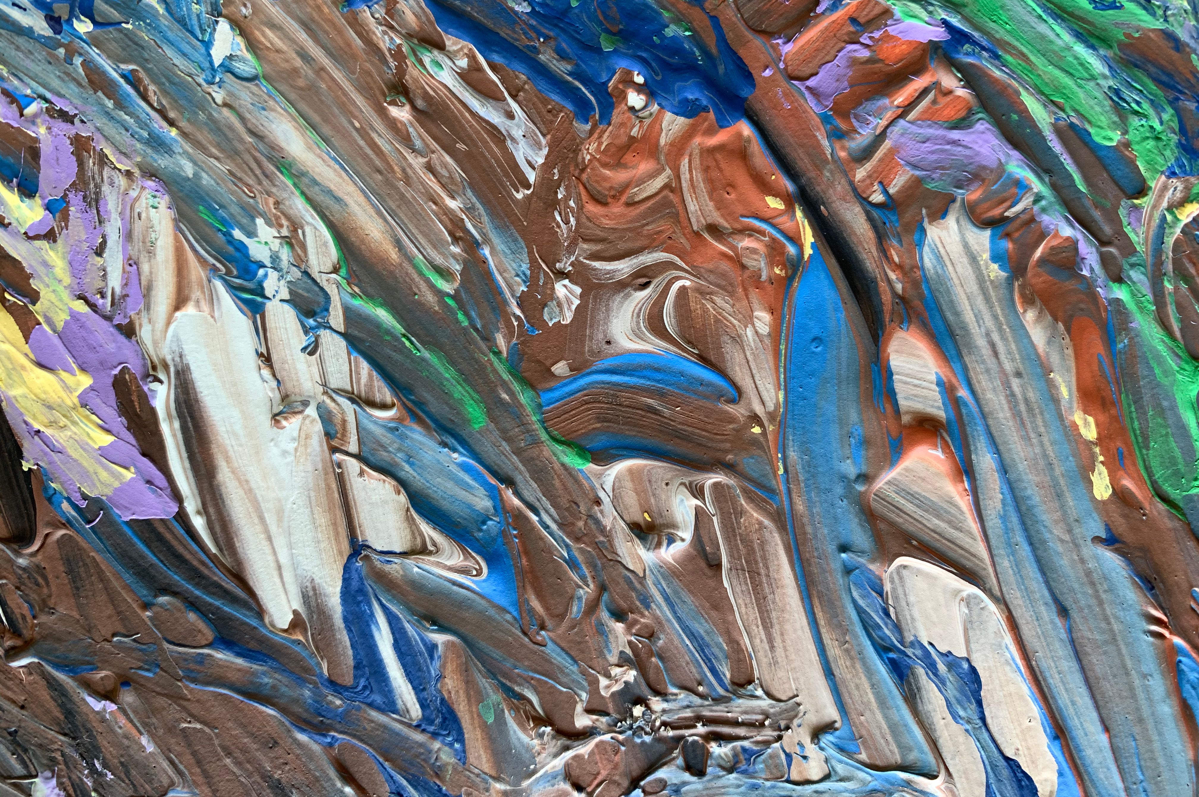 Vibrant Acrylic Paint Texture Abstract Art · Free Stock Photo