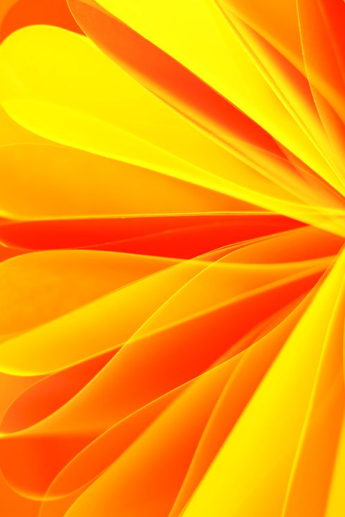 Free Bright abstract design with orange and yellow paper folds, creating a dynamic visual pattern. Stock Photo