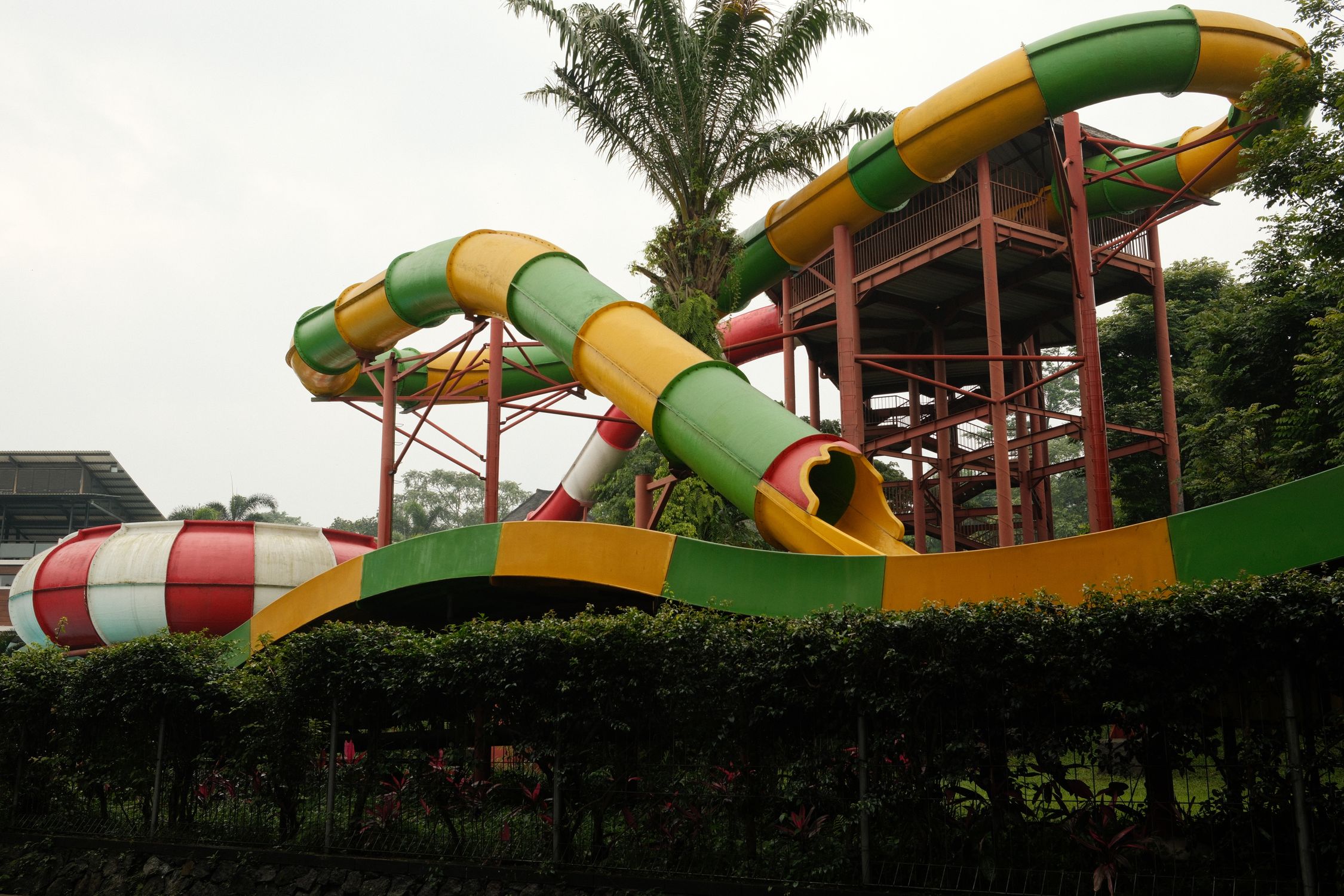 Colorful Waterslide at East Java Waterpark · Free Stock Photo