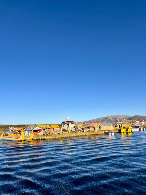 Uros floating islands, Lake Titicaca, Peru