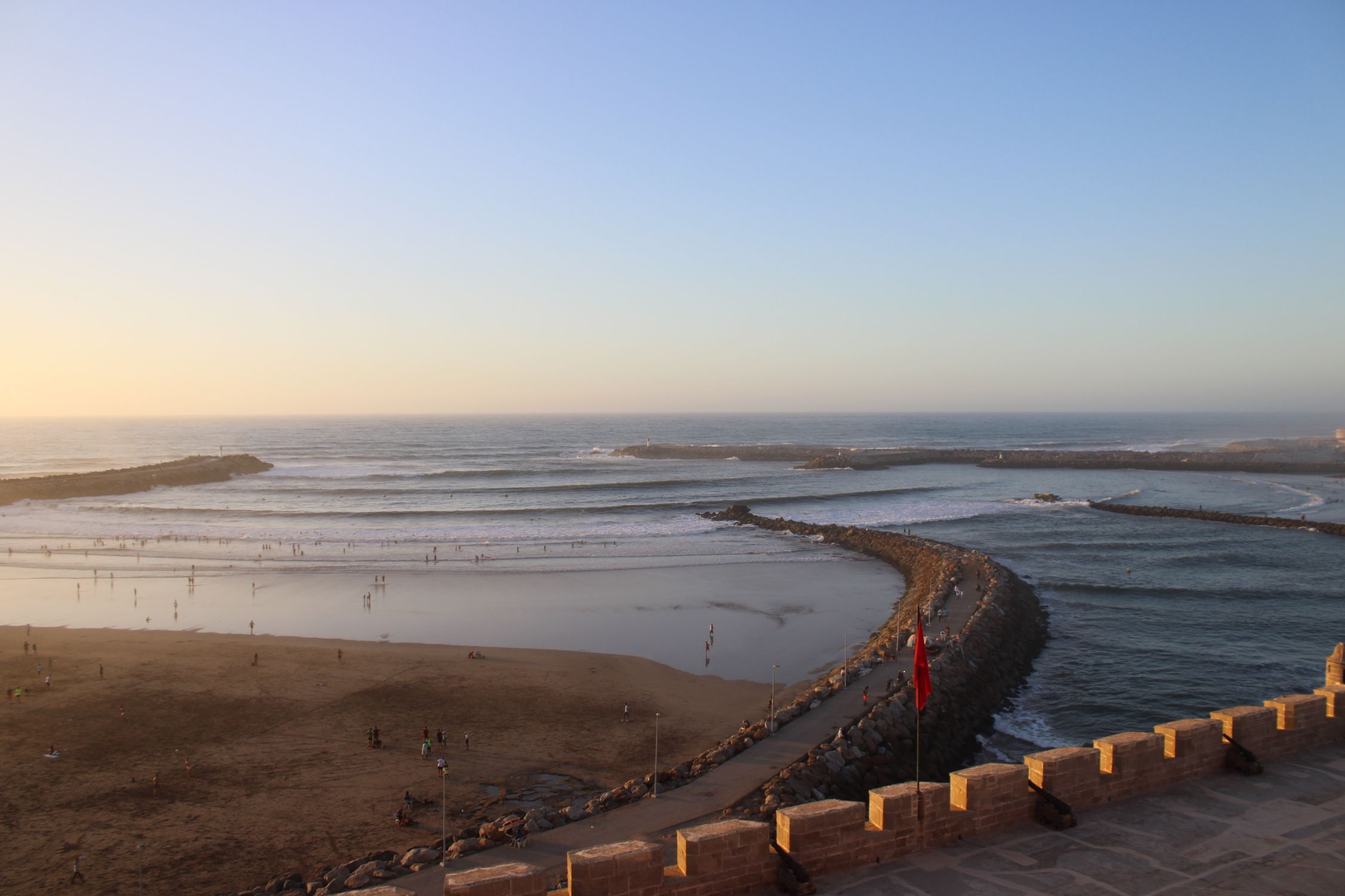 Beach View Rabat Aerial View of Rabat Beach at Sunset · Free Stock Photo