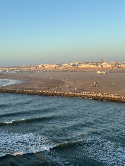 Beach View Rabat Scenic Beachfront in Rabat, Morocco at Twilight · Free Stock Photo