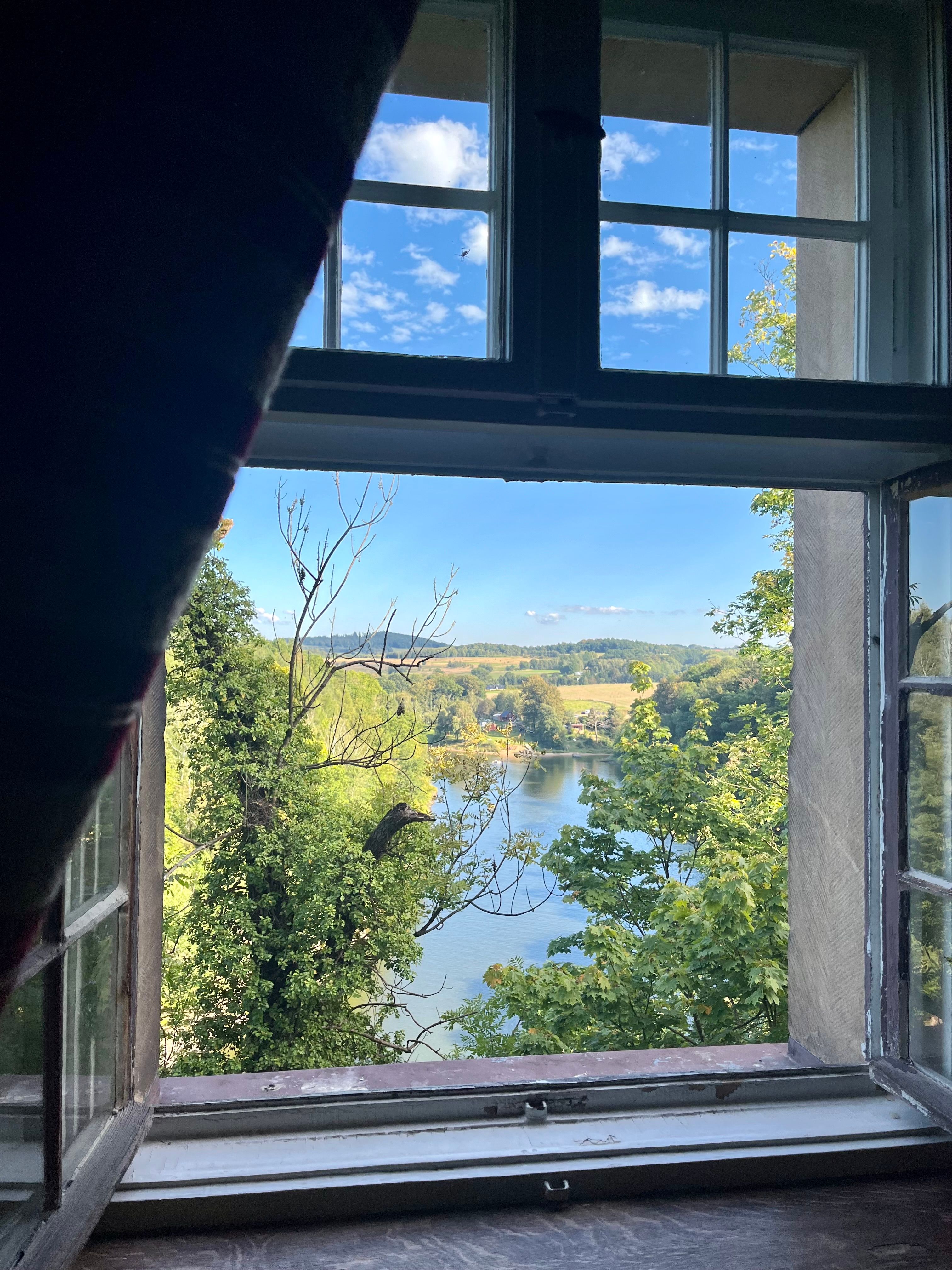 Scenic Window View of Polish Countryside · Free Stock Photo