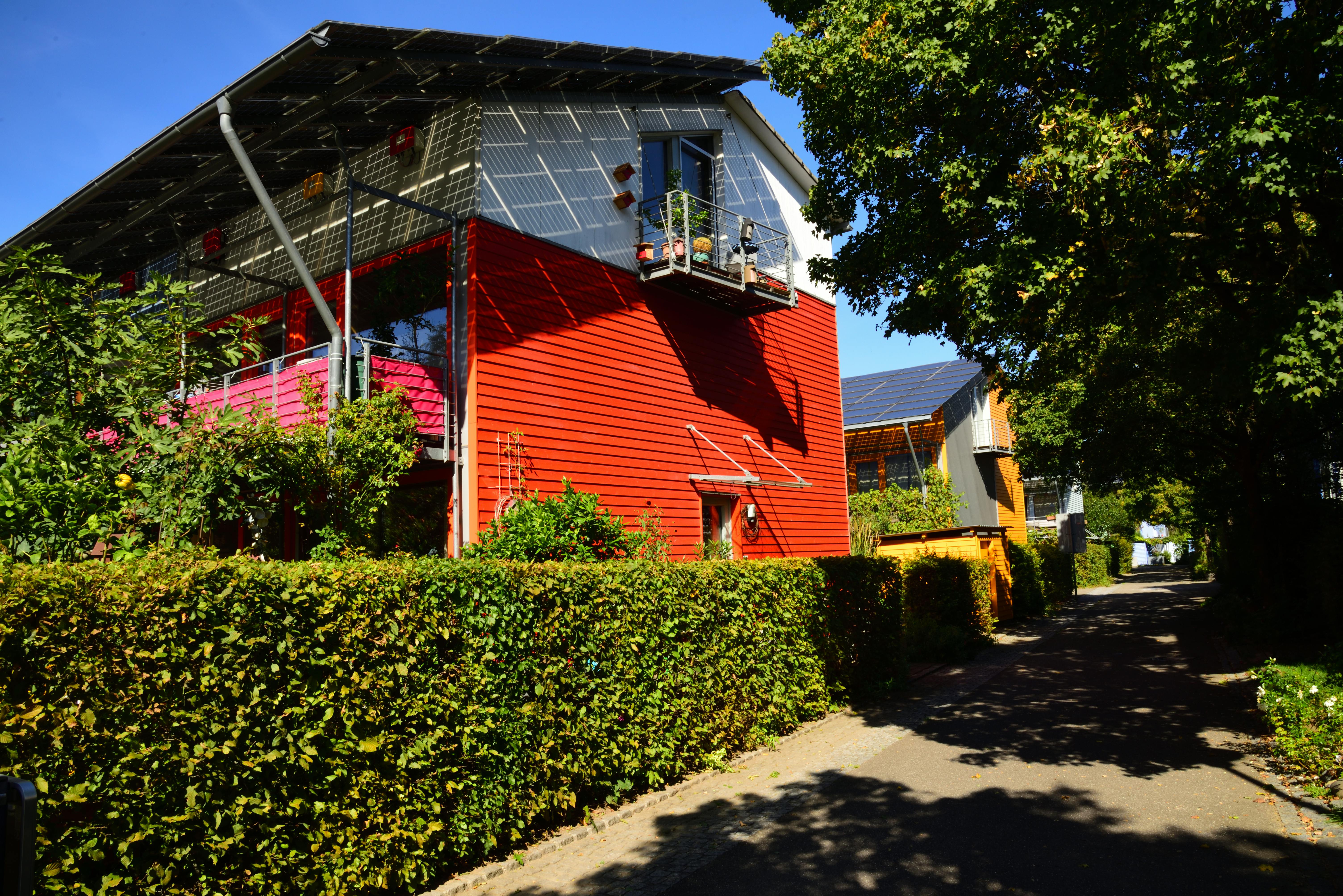 Energy-plus buildings in Freiburg's quarter Vauban