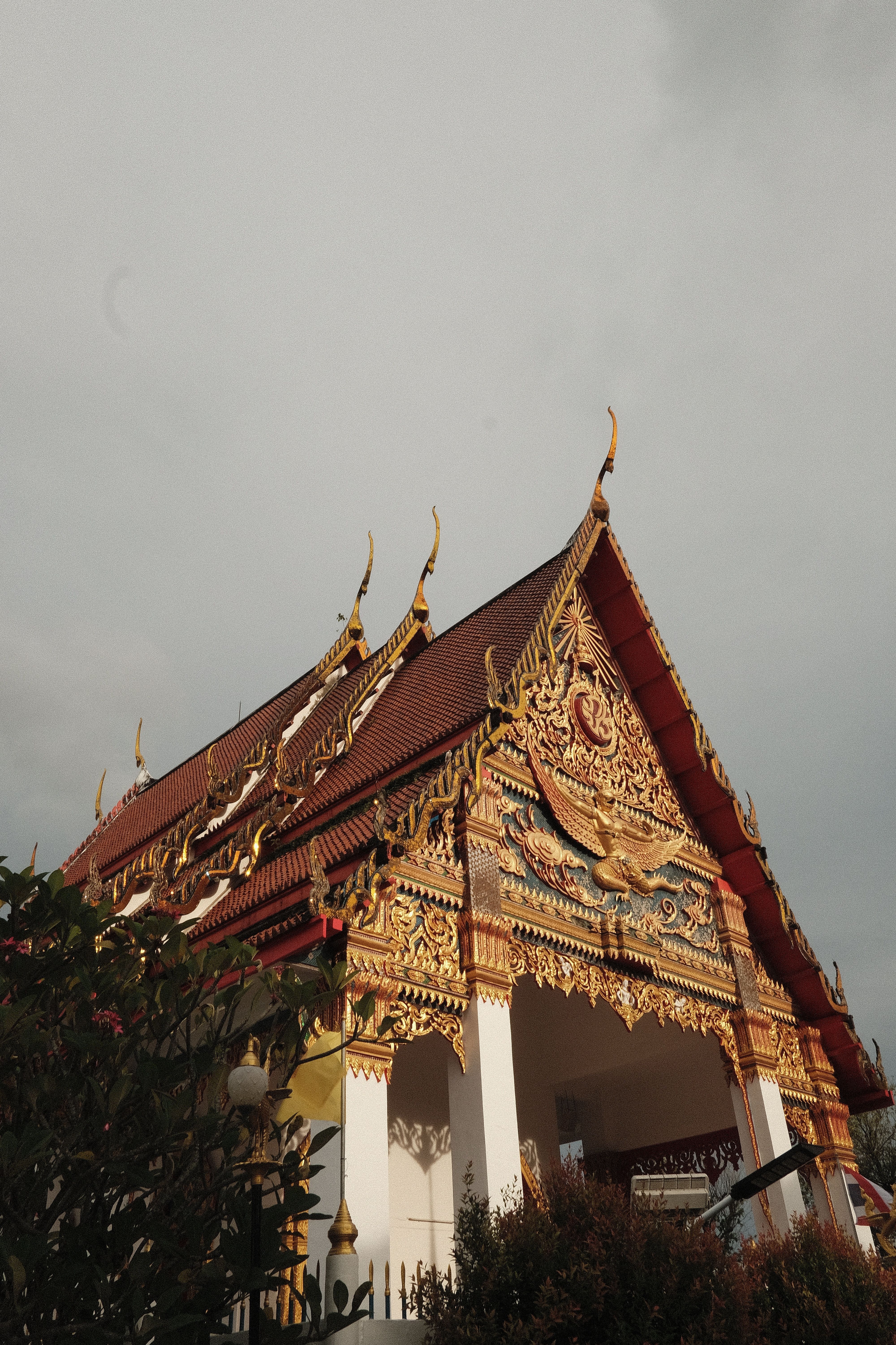 Traditional Thai Temple Architecture under Blue Sky · Free Stock Photo