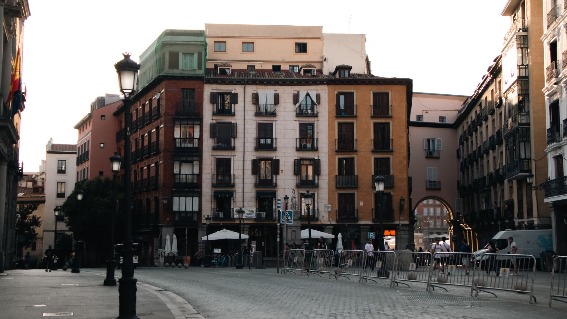 Una plaza del centro de Madrid